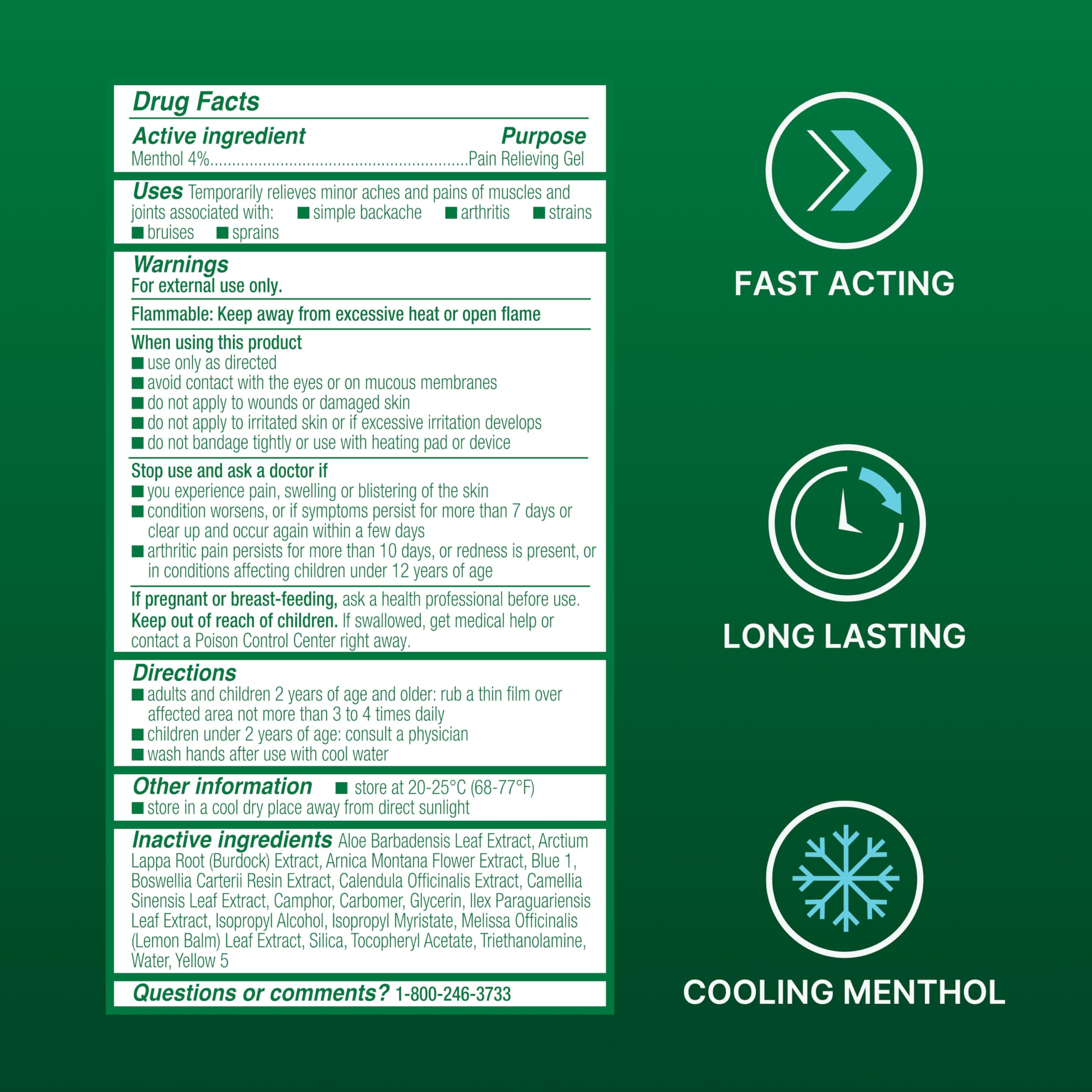 Biofreeze Gel Pain Relief, Knee & Lower Back Pain Relief, Arthritis Pain Reliever, Sore Muscle Relief, Neck Pain Relief, Cooling Joint Pain Relief, Menthol Gel 3 Fl Oz Biofreeze buy supplements canada