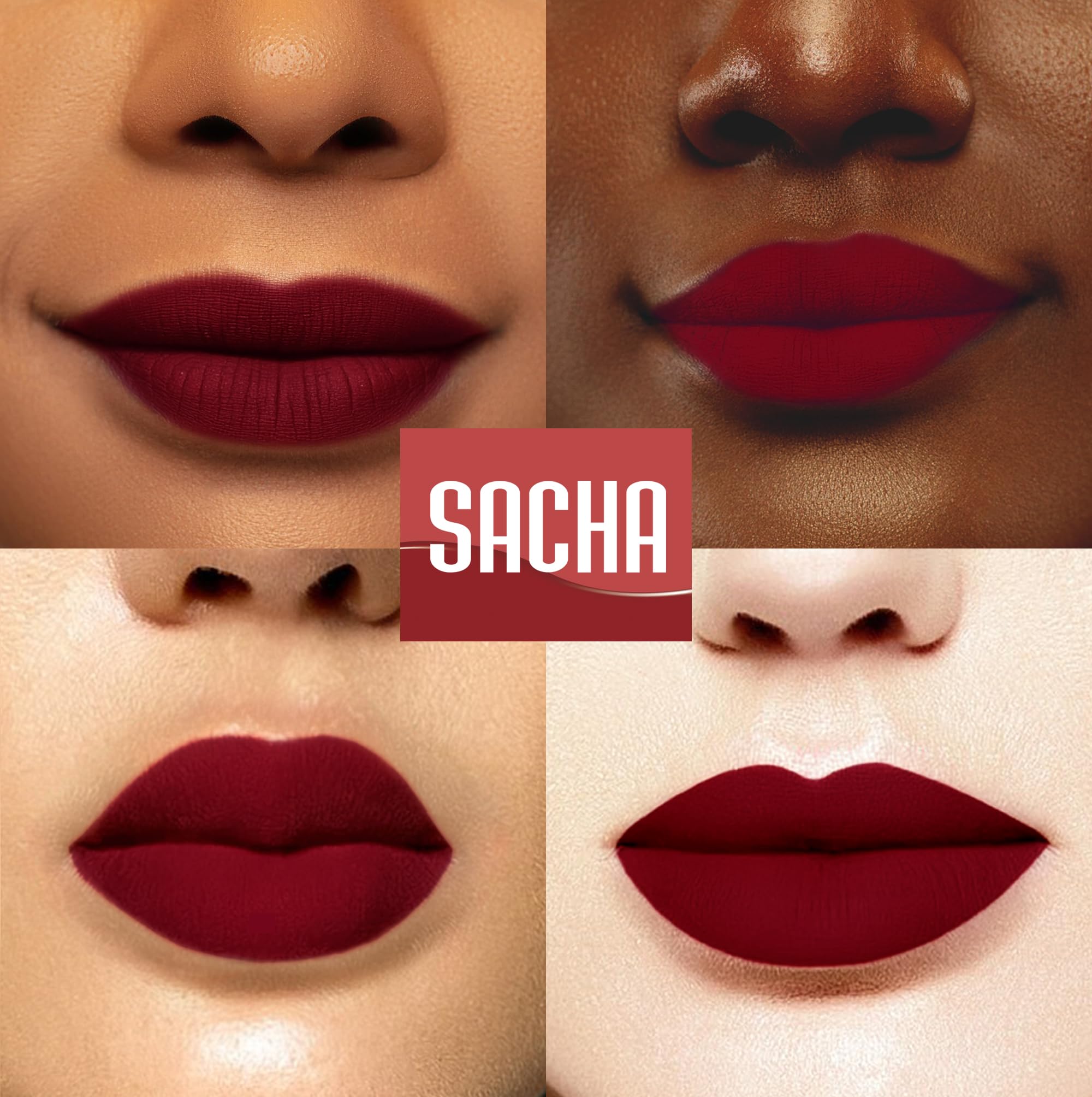 Sacha Cosmetics Intense Matte Lip Velvet Liquid Lipstick, Long-Lasting Velvet Matte Finish, 0.2 fl oz Pass The Money Sacha Cosmetics buy supplements canada