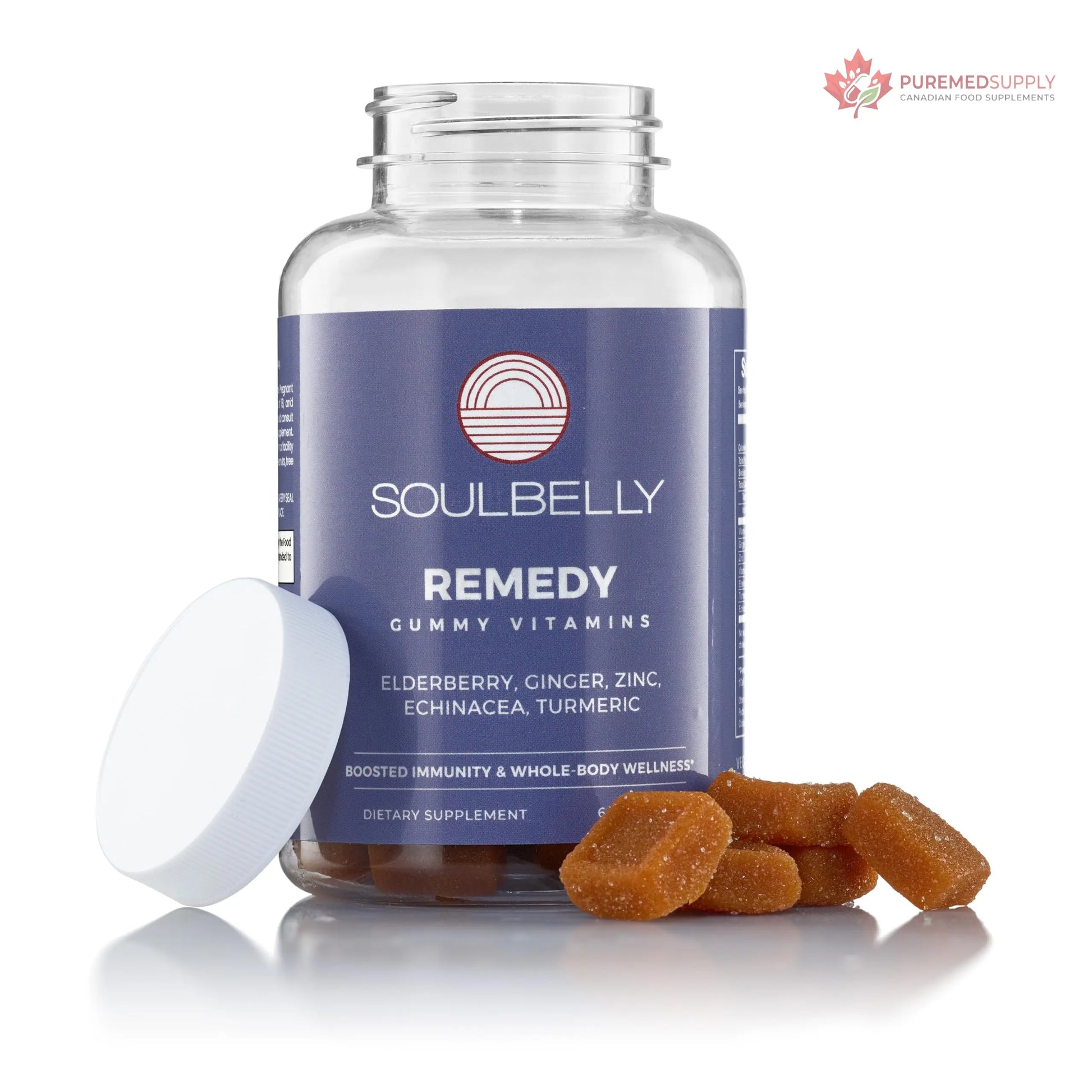 SOULBELLY Super Immunity | Remedy Vitamin Gummies for Immune Support | Vegan | Gluten-Free | Non-GMO | 60 Count SOULBELLY buy supplements canada