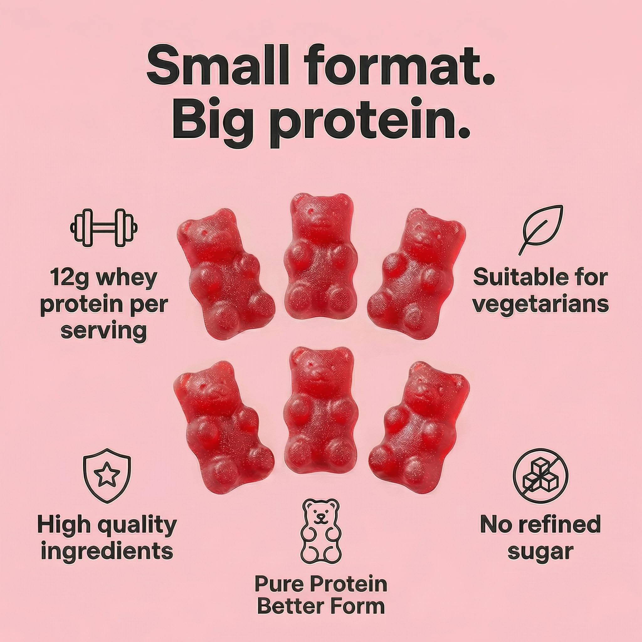 FUELE+ Protein Gummies – 12g High Protein Snack, Mixed Berry Flavor, No Added Sugar, Whey Protein Gummies, Supports Muscle Recovery, Post Workout Supplement FUELE+ buy supplements canada