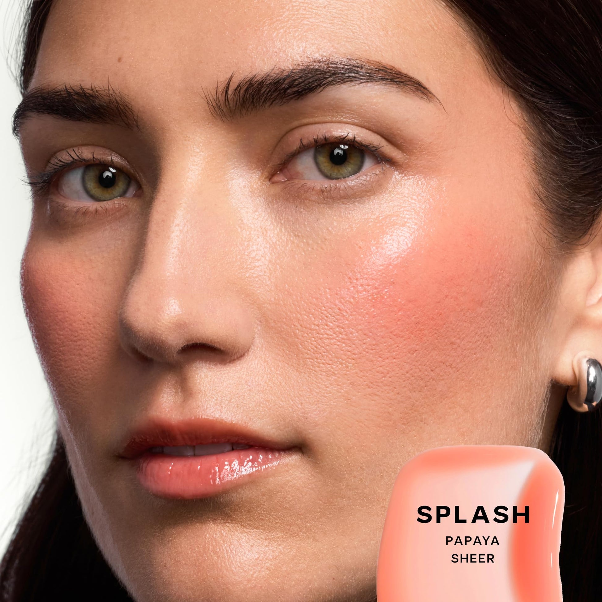 Saie Dewy Glow Duo - Dew Liquid Blush - (.40 oz, Hottie), Glossybounce Lip Gloss-Oil Hybrid (.17 oz, Splash) - Hydrating, Vegan Makeup for Radiant Cheeks & Lips Saie buy supplements canada