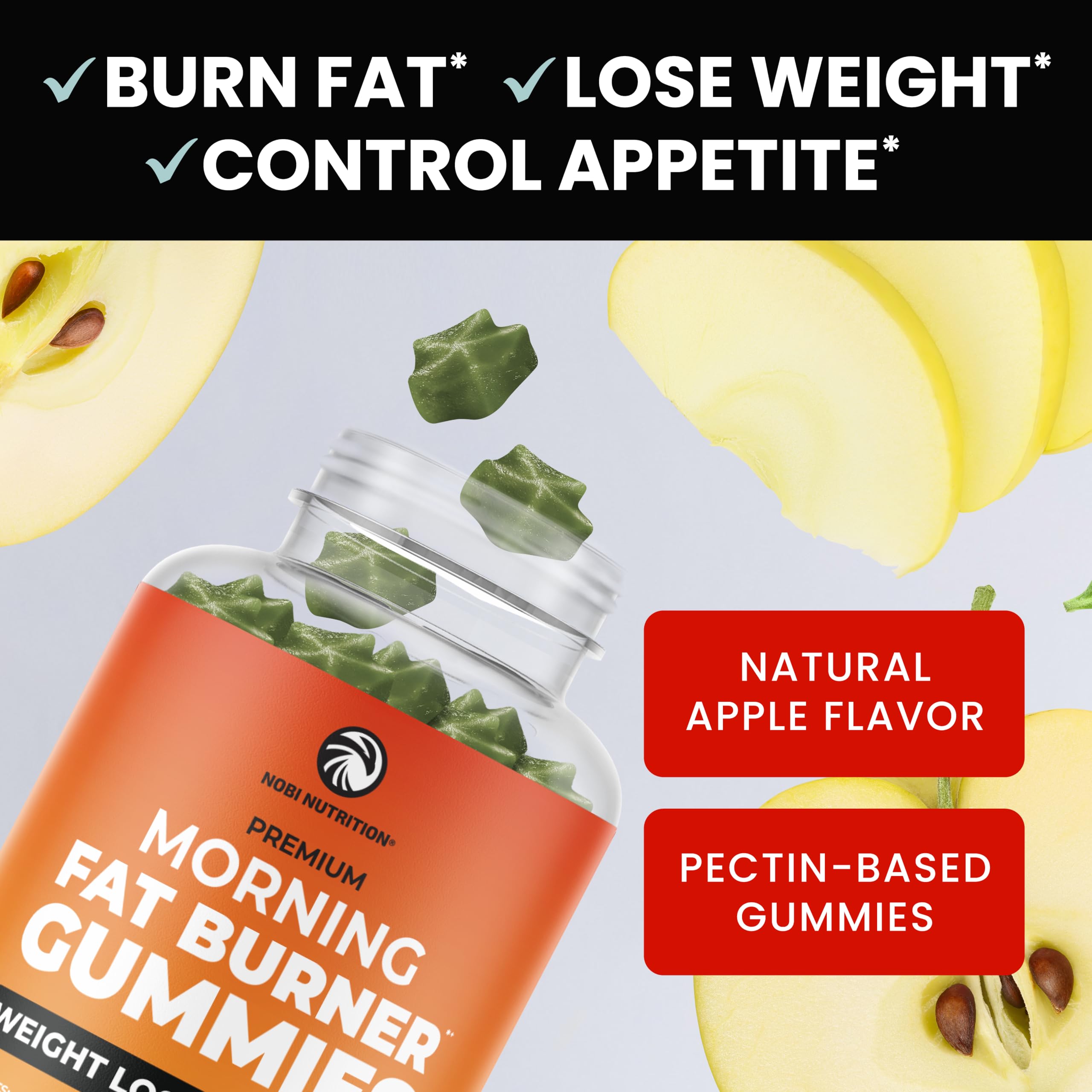 Morning Fat Burner Gummies for Weight Loss for Women & Men | Thermogenic Belly Nobi Nutrition buy supplements canada