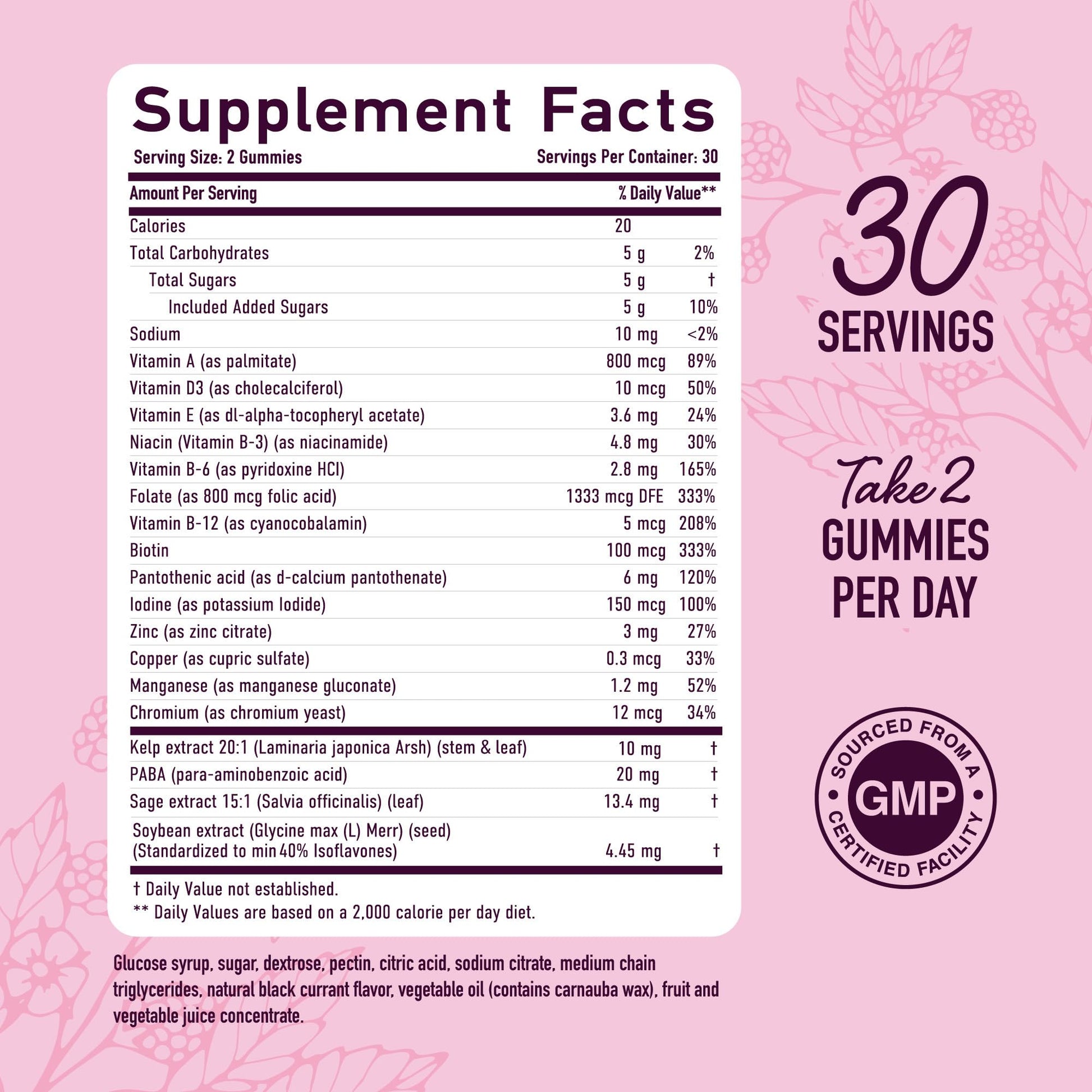 Menopause Support Gummies | Hormone Balance Relief for Hot Flashes, Night Sweats, Mood Swings, & Bloating | with Phytoestrogen Soy, Vitamin D3, PABA, Biotin | Vegetarian, Gluten-Free | 60 Count SMNutrition buy supplements canada
