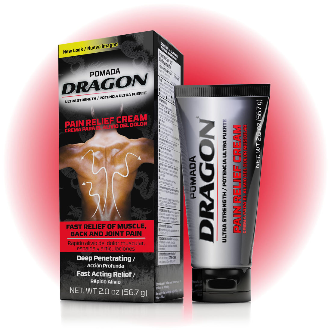 Pomada Dragon Ultra Strength Pain Relief Cream, Strength Muscle Rub for Joint, Shoulder, Knee Pain, Sore Muscle Relief, Topical Analgesic with Camphor & Menthol, 2 Oz DRAGON buy supplements canada