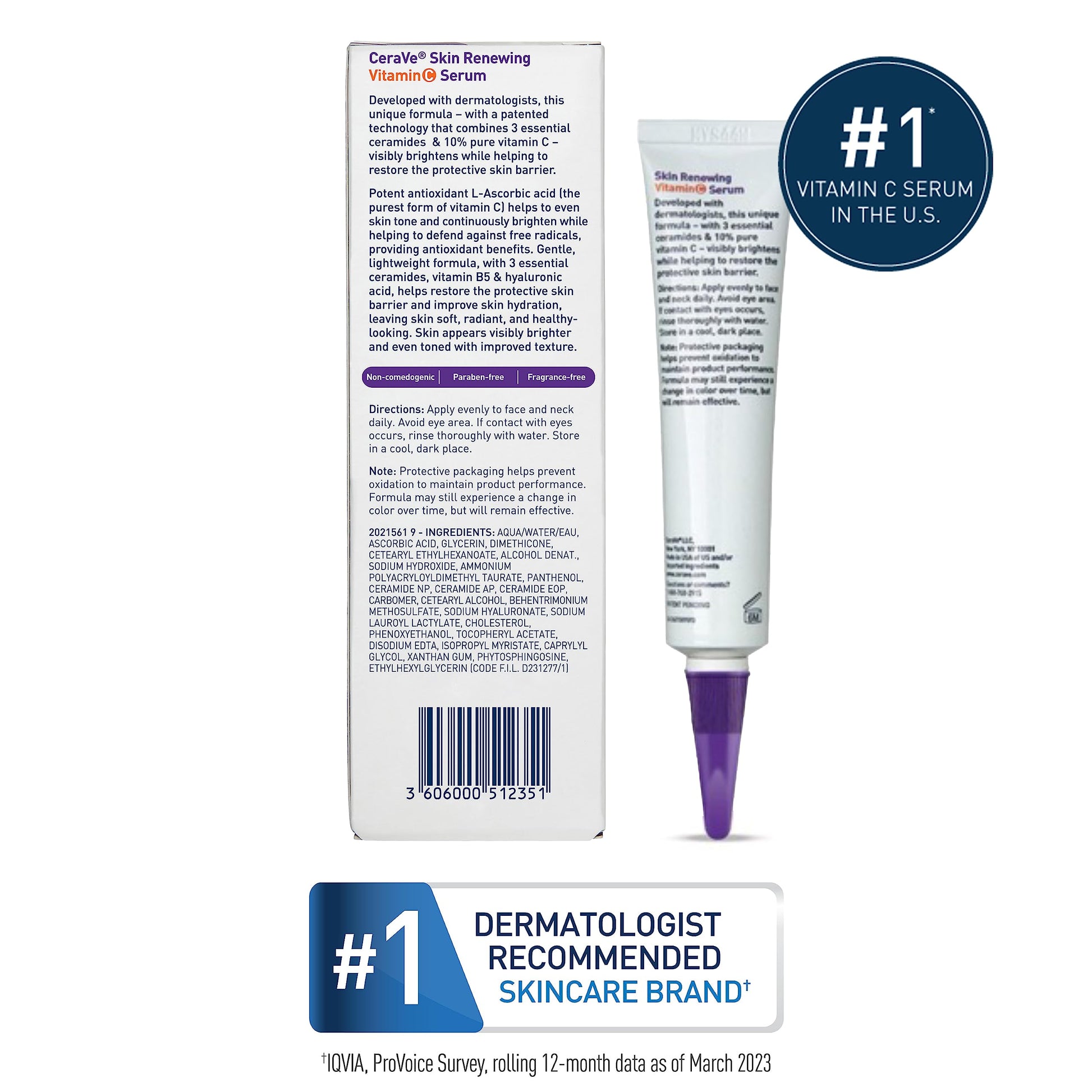 CeraVe Vitamin C Serum with Hyaluronic Acid | Skin Brightening Serum for Face CeraVe buy supplements canada