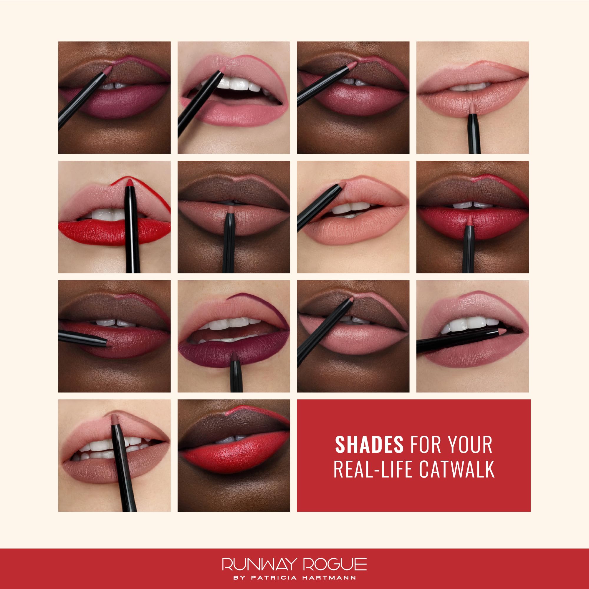 Runway Rogue Designer Liner Lip Pencil, Matte Cool Berry-Rose Lip Liner Pencil and Lip Liner Sharpener, ‘Camera Ready’ Runway Rogue buy supplements canada