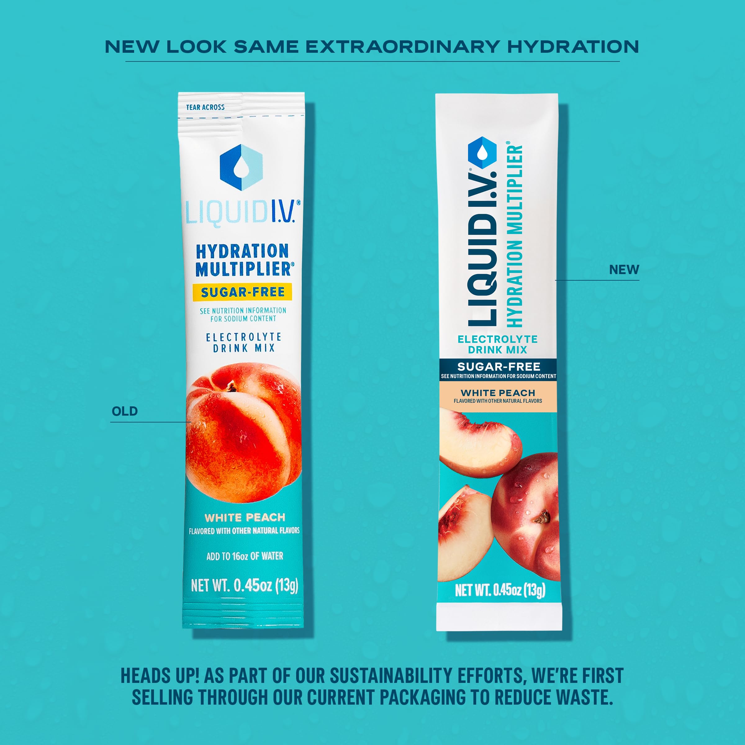 Liquid I.V.® Hydration Multiplier® Sugar-Free - White Peach - Hydration Powder Packets | Electrolyte Powder Drink Mix | Convenient Single-Serving Sticks | Non-GMO | 14 Servings (Pack of 3) Liquid I.V. buy supplements canada
