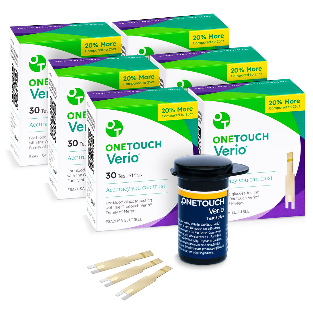 OneTouch Verio Test Strips for Diabetes Value Pack - 180 Count | Diabetic OneTouch buy supplements canada