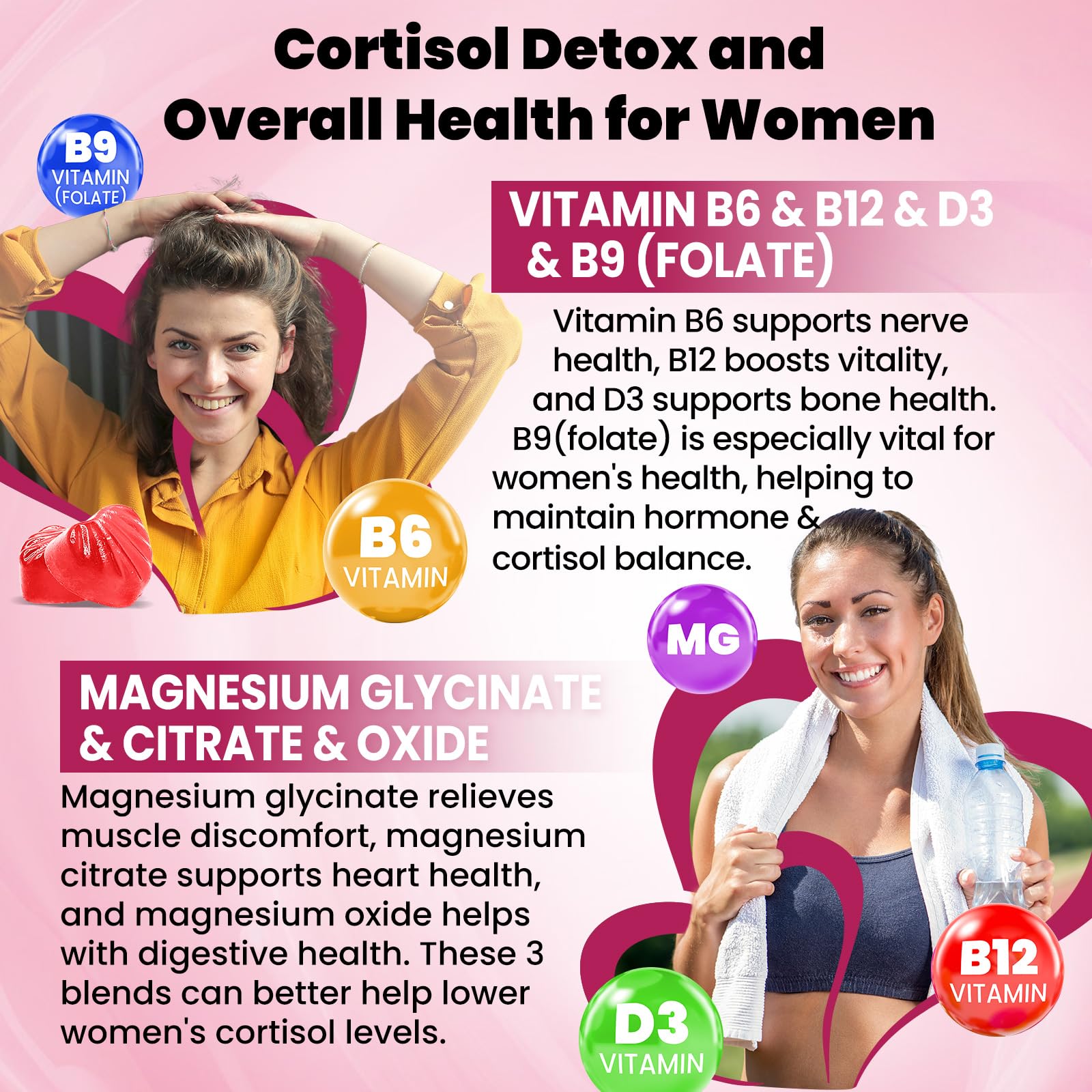 duwhot Cortisol Gummies, 15 in 1 Lower Cortisol Supplements for Women, w. Ashwagandha, Magnesium, Phosphatidylserine, Folate for Hormone Balance, Mood, Focus, Sleep Support, Sugar Free, Vegan, 60 duwhot buy supplements canada