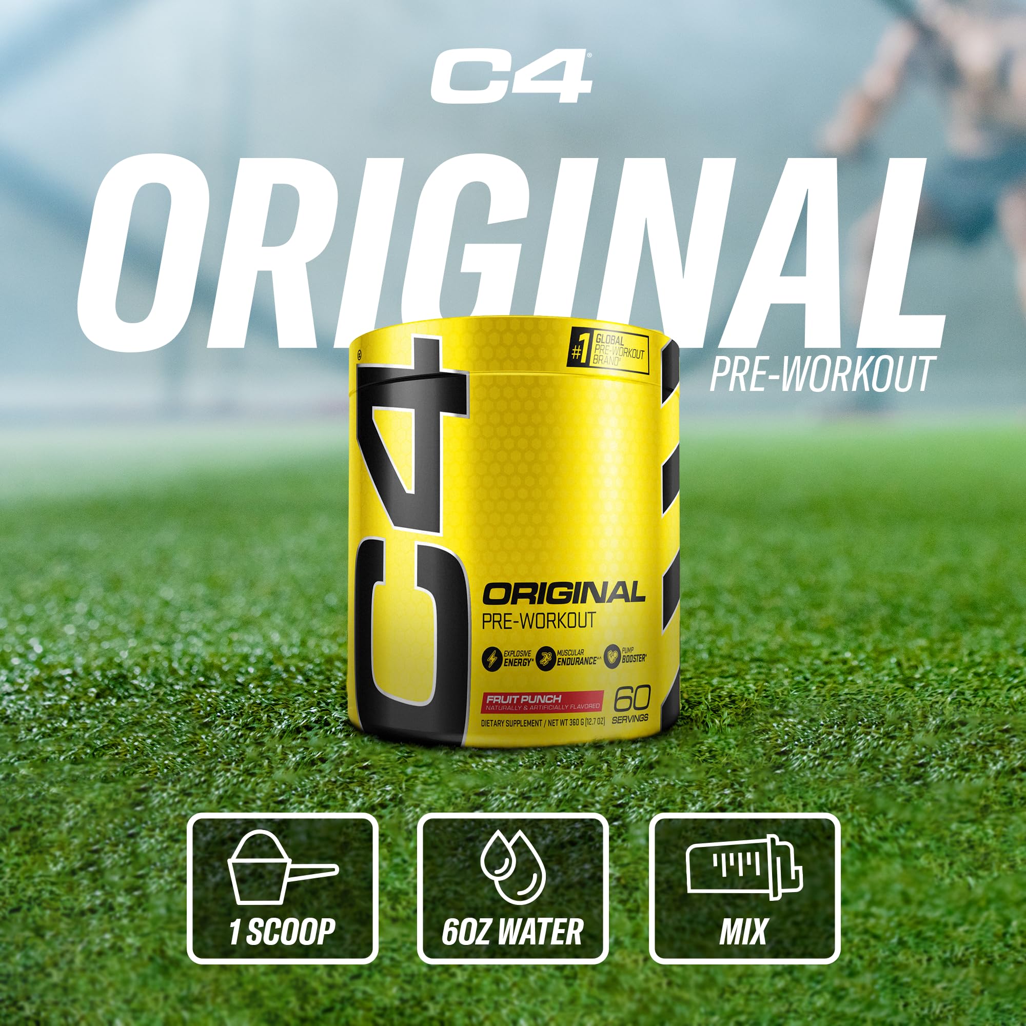 C4 Original Pre Workout Powder Fruit Punch - Vitamin C for Immune Support - Sugar Free Cellucor buy supplements canada