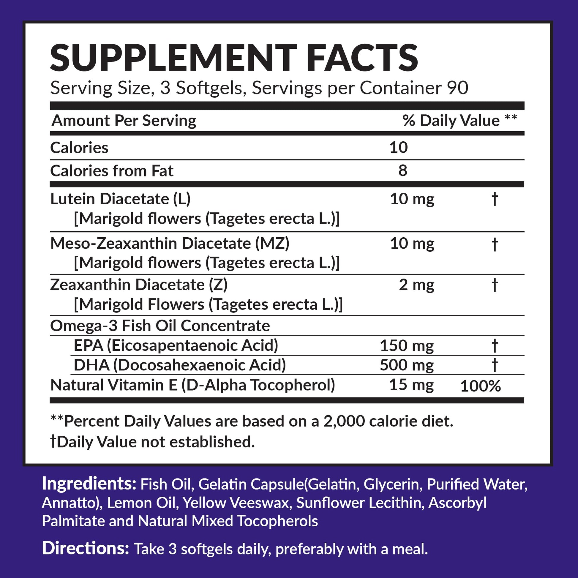 Memory Health Softgels with Omega-3, Carotenoids, and Vitamin E – Designed for Mental Focus, Energy, and Enhanced Clarity - (270 Softgels, 90 Days Supply) Macuhealth buy supplements canada