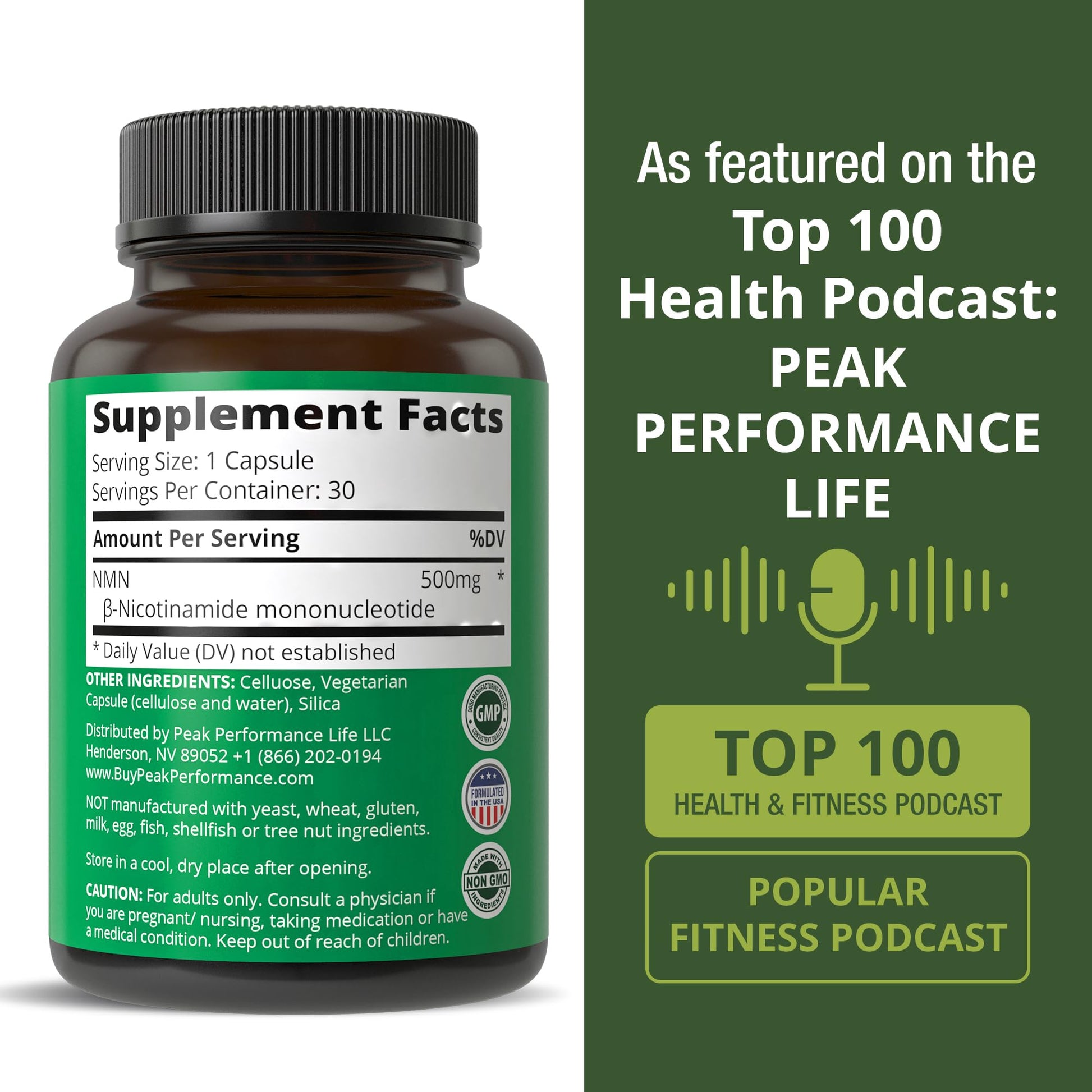 NMN Supplement Ultra High Strength Stabilized Nicotinamide Mononucleotide 500mg Per Capsule. 2 Capsules = 1,000mg of NMN. Boost NAD Levels. Healthy Aging NAD+ Supplements for Men and Women Peak Performance buy supplements canada