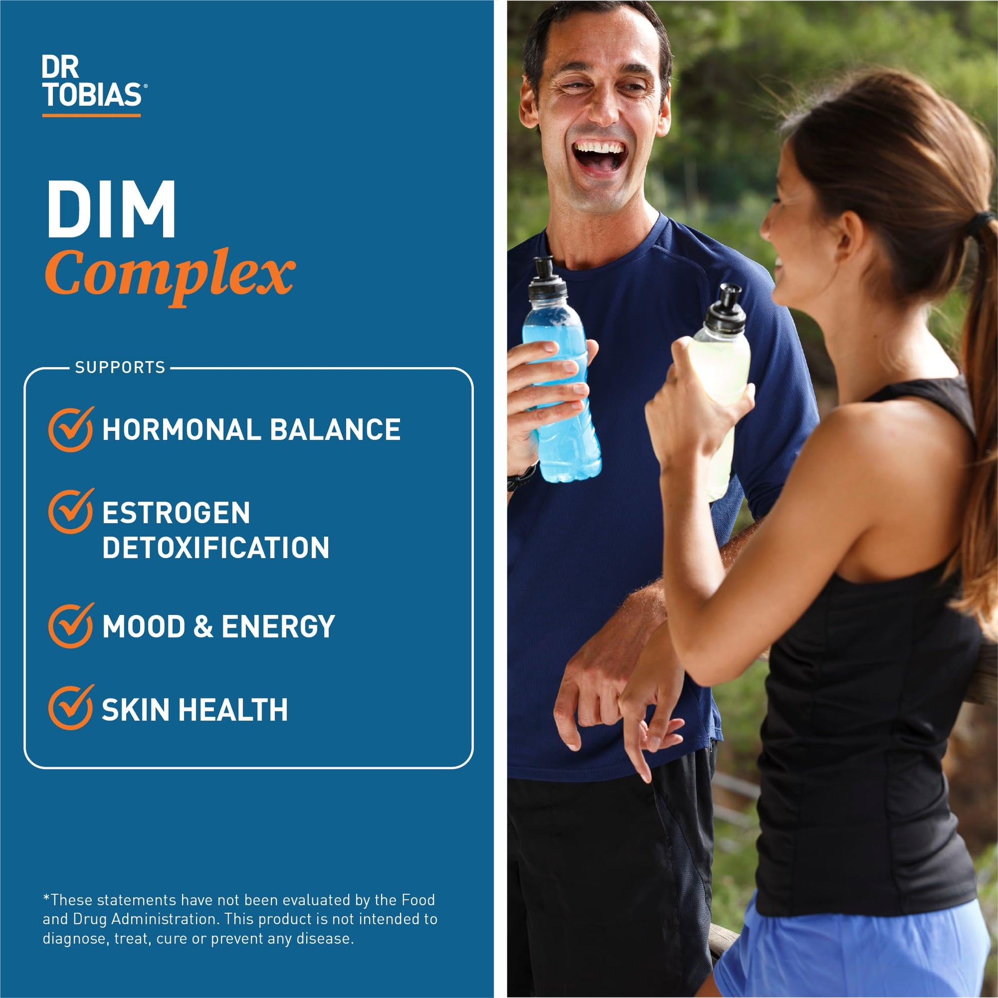 Dr. Tobias DIM Complex, Hormone Balance for Women & Men, DIM Supplement with BioPerine, Broccoli Extract & Calcium D-Glucarate Estrogen Detox Balance Complex, Non-GMO, Vegan, 60 Capsules Dr. Tobias buy supplements canada