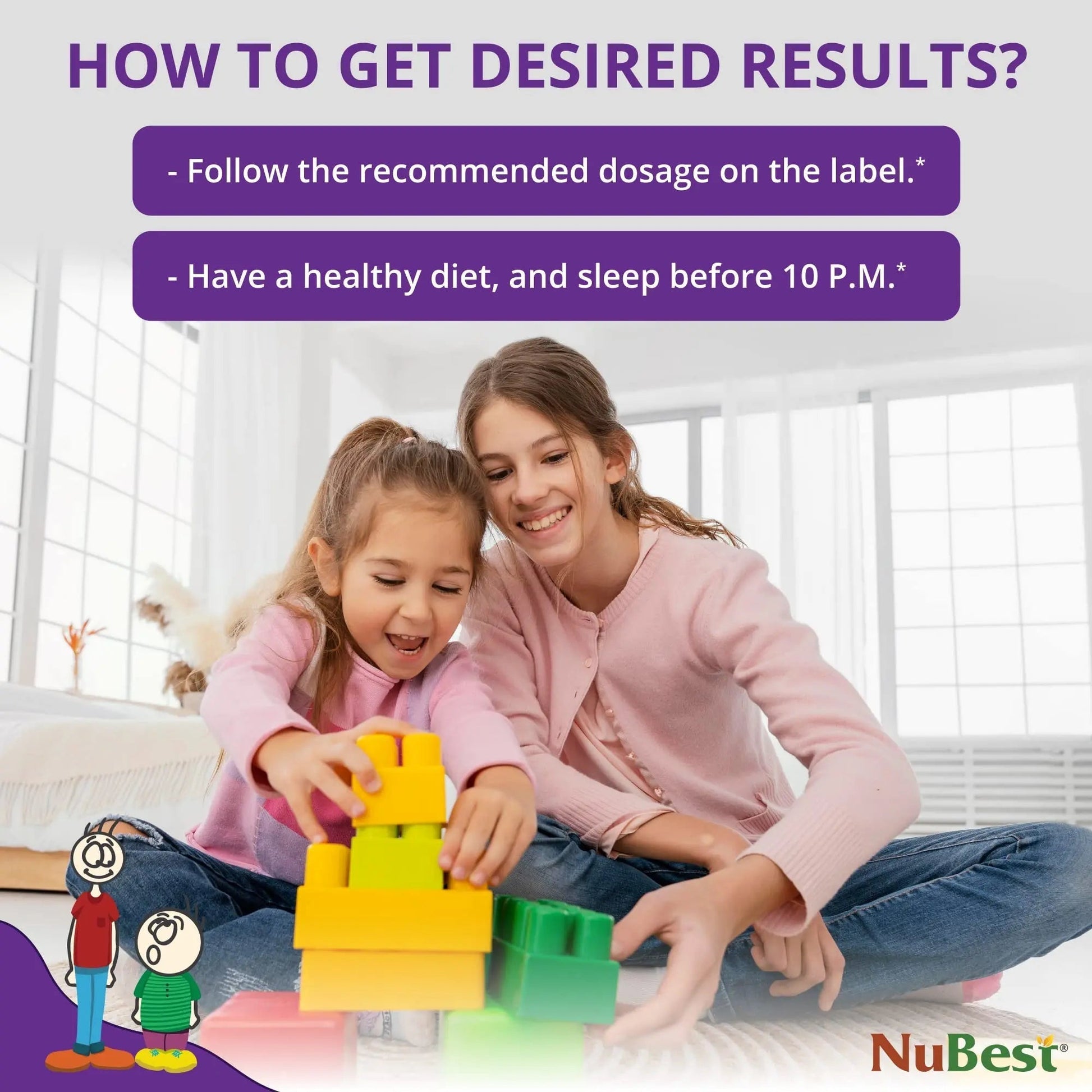 NuBest Tall Kids - Multivitamins & Minerals for Age 2 to 9 - Bone Strength & Immunity Support - Helps Kids, Toddlers Healthy NuBest buy supplements canada