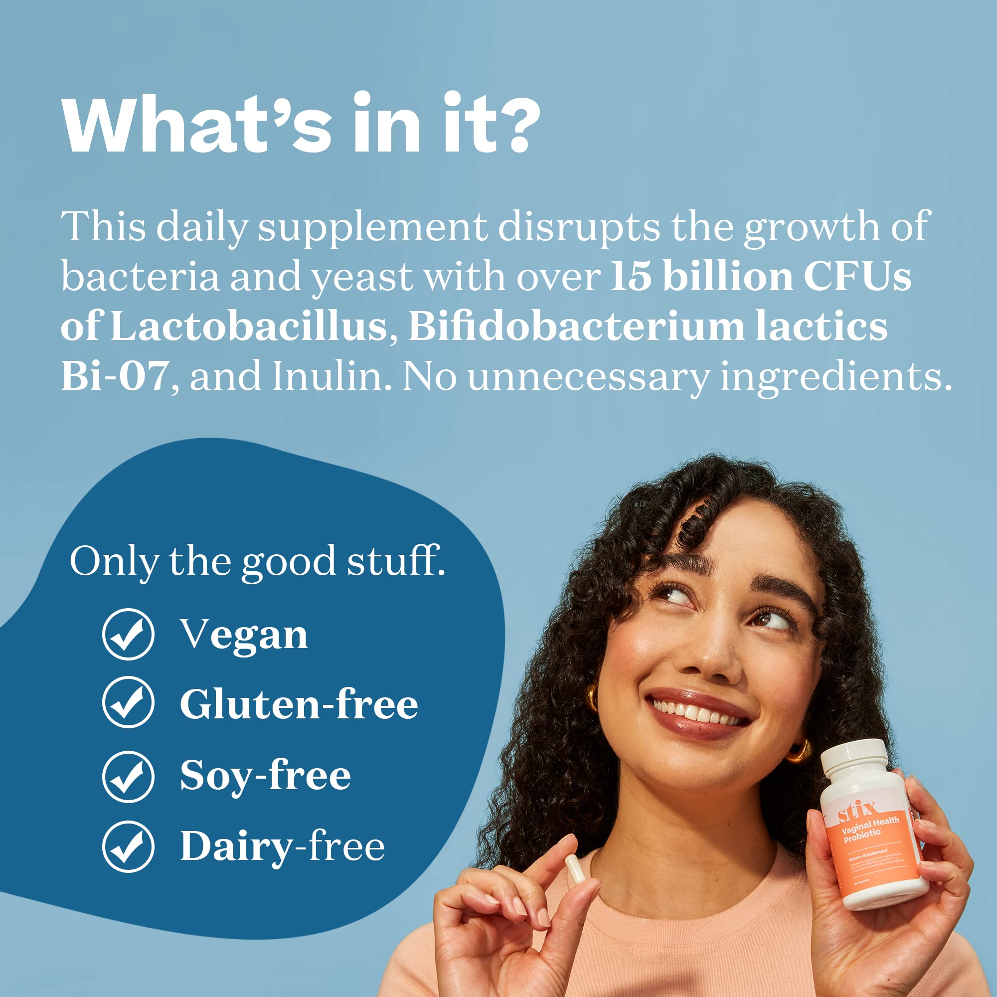 Stix Vaginal Health Probiotic & 3-Day Yeast Infection Treatment - Maintain pH Balance, Vaginal Microbiome Get Stix buy supplements canada