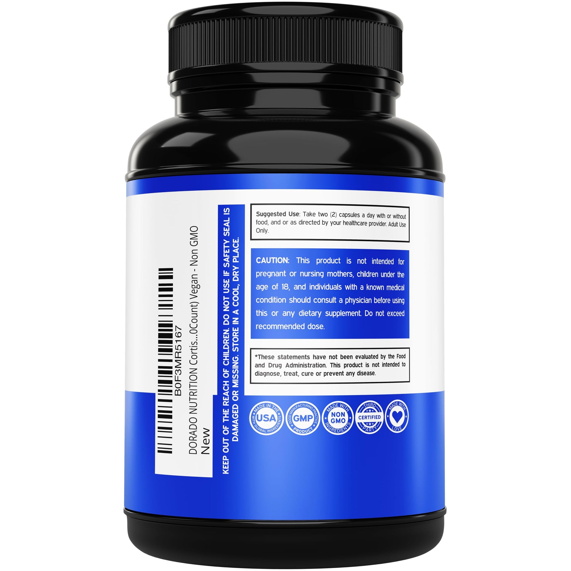 Cortisol Supplements for Women & Men with 14 in1 Blend (Magnesium, Ashwagandha, L Theanine & More) Healthy Cortisol Balance & Calm Mood Support - Third Party Tested, Non GMO, USA Made - 60 Count DORADO NUTRITION buy supplements canada