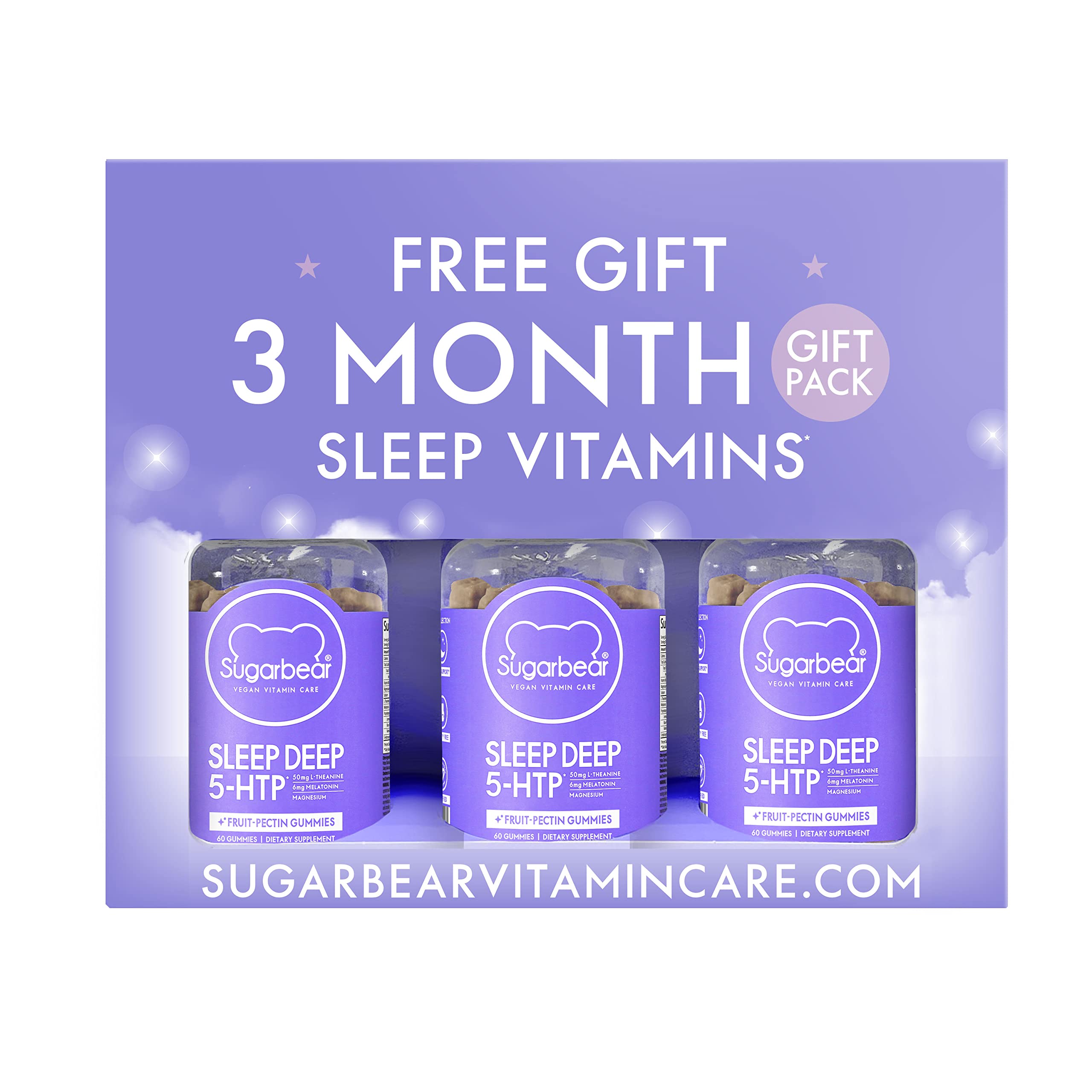 Sugarbear Sleep Aid Gummies for Adults with Melatonin 6mg, Magnesium SugarBearHair buy supplements canada