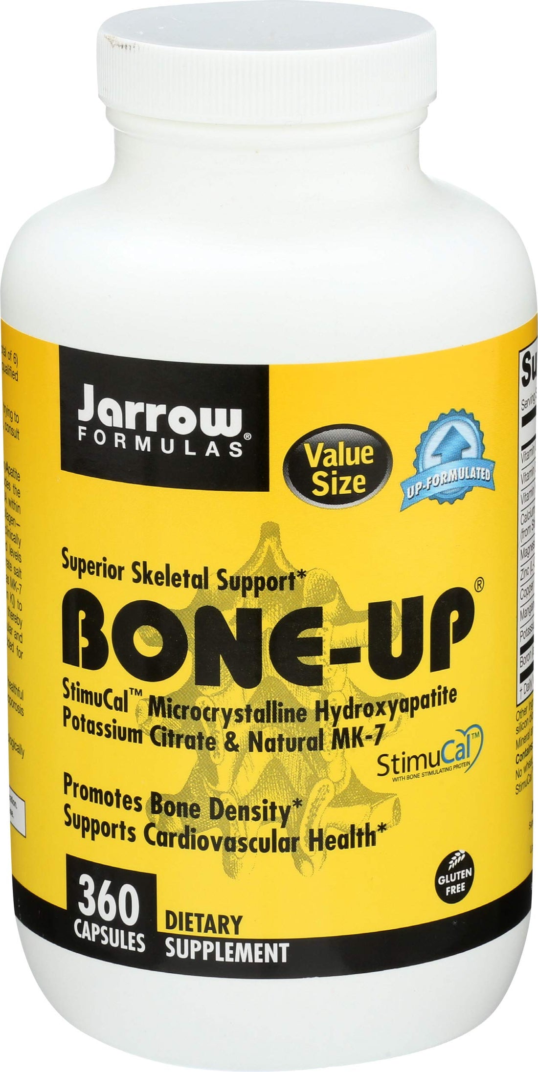 Jarrow Formulas BoneUp for Bone Density - Vitamin D3 and K2, Calcium Support, 360 Capsules, Promotes Skeletal Nutrition, Up to 60 Days Supply Jarrow Formulas buy supplements canada