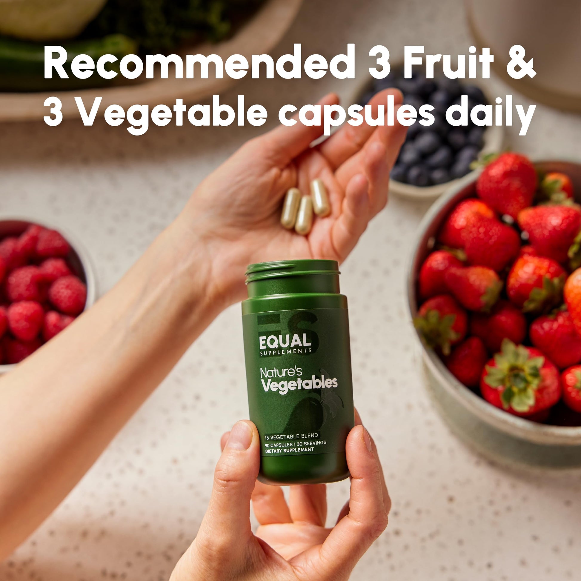 Equal Supplements Fruits and Vegetables Capsules | 2 Month Supply | GMP Certified-Manufactured in US | Fruit and Veggies Supplement for Balance | of Nature, Fruit and Vegetable Capsule for Adults Equal Supplements buy supplements canada