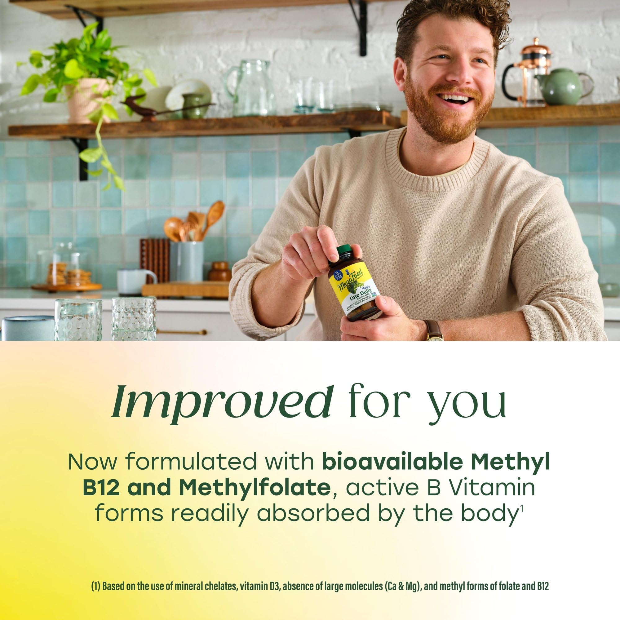 MegaFood One Daily Mens Multivitamins - Multivitamin for Men - Vitamin C, Vitamin D3 & Vitamin B12 - Muscle, Energy Metabolism & Immune Support MegaFood buy supplements canada