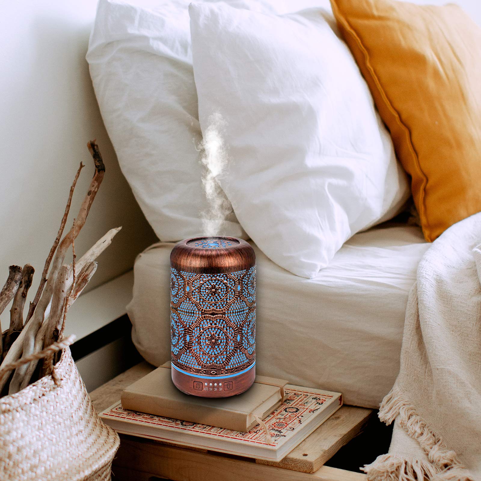 Essential Oil Diffuser, Upgraded Metal Diffusers with Lavender Lemon Essential Oils, 250ml BAIESHIJI buy supplements canada