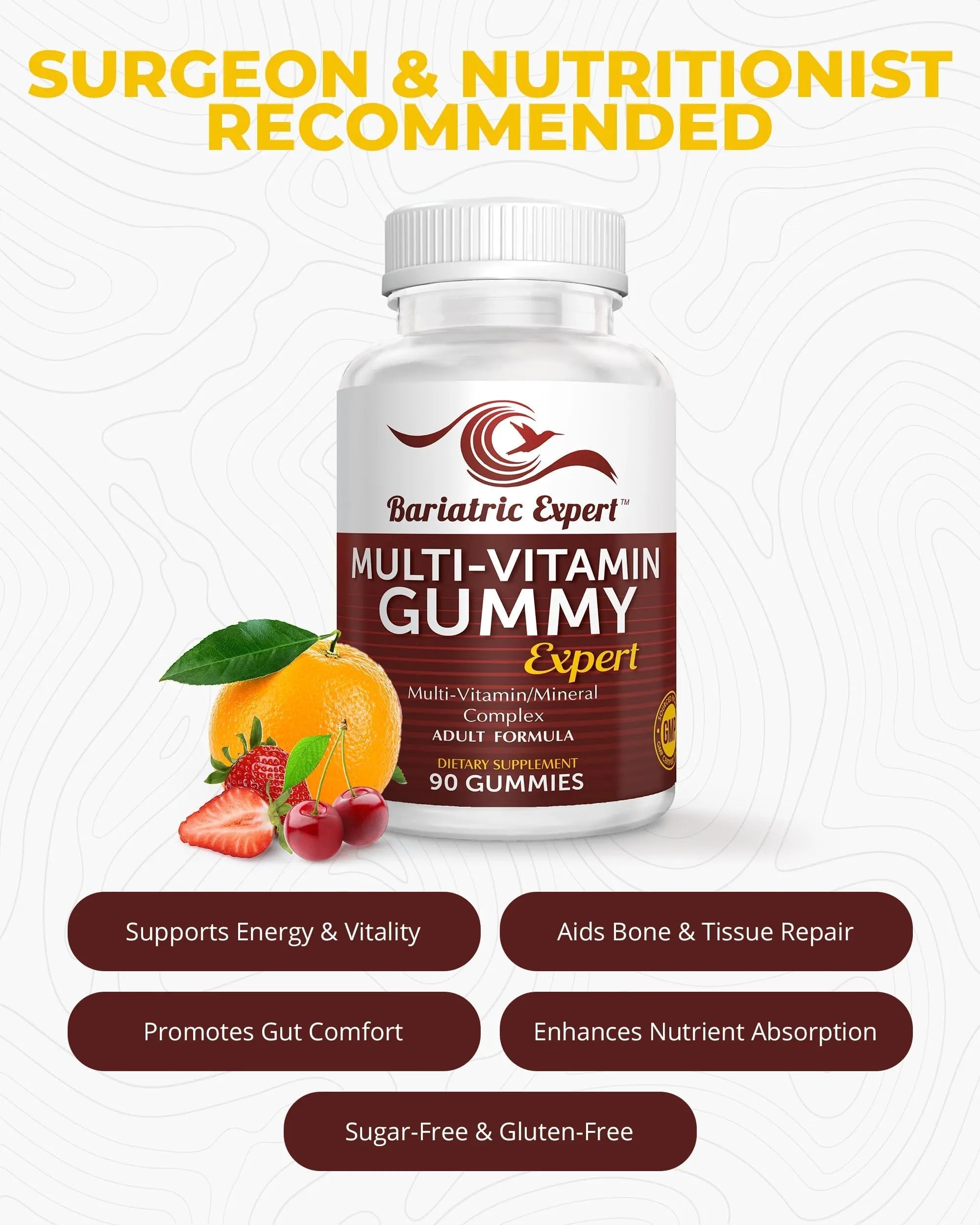 Bariatric Expert Multivitamin Gummies – Fast-Melting Dietary Supplement for Adults Post-Gastric Sleeve and Bypass, Nutritionist Recommended, 90 Count Bariatric Food Expert buy supplements canada