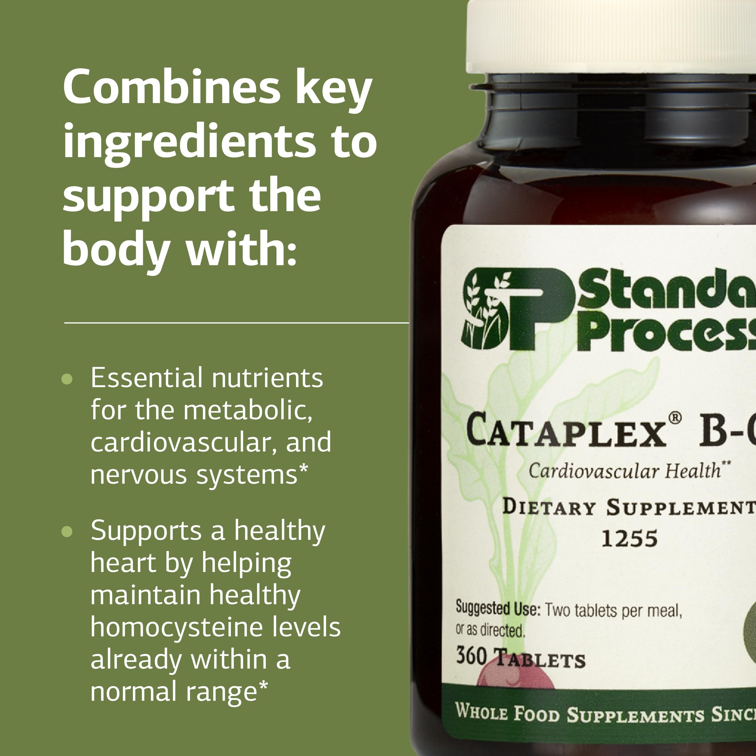 Standard Process Cataplex B-GF - Supports Nervous System Health - B Vitamins for Energy & Heart Support - Aids Energy During Physical Activity - Gluten-Free, Non-Soy & Non-Dairy - 360 Tablets Standard Process Inc. buy supplements canada
