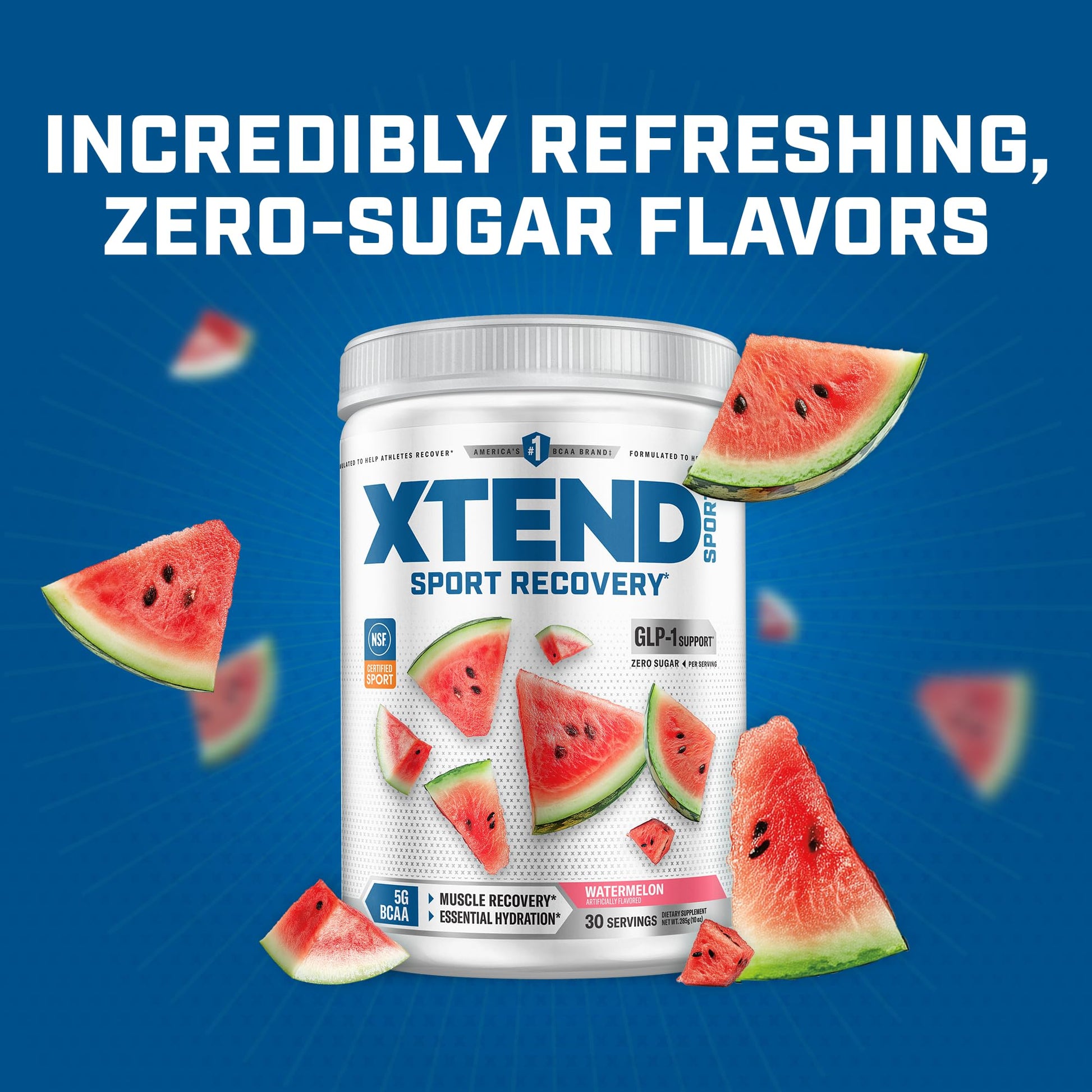Xtend Sport BCAA Powder Watermelon - Electrolyte Powder for Recovery & Hydration with Amino Acids - 30 Servings Xtend buy supplements canada