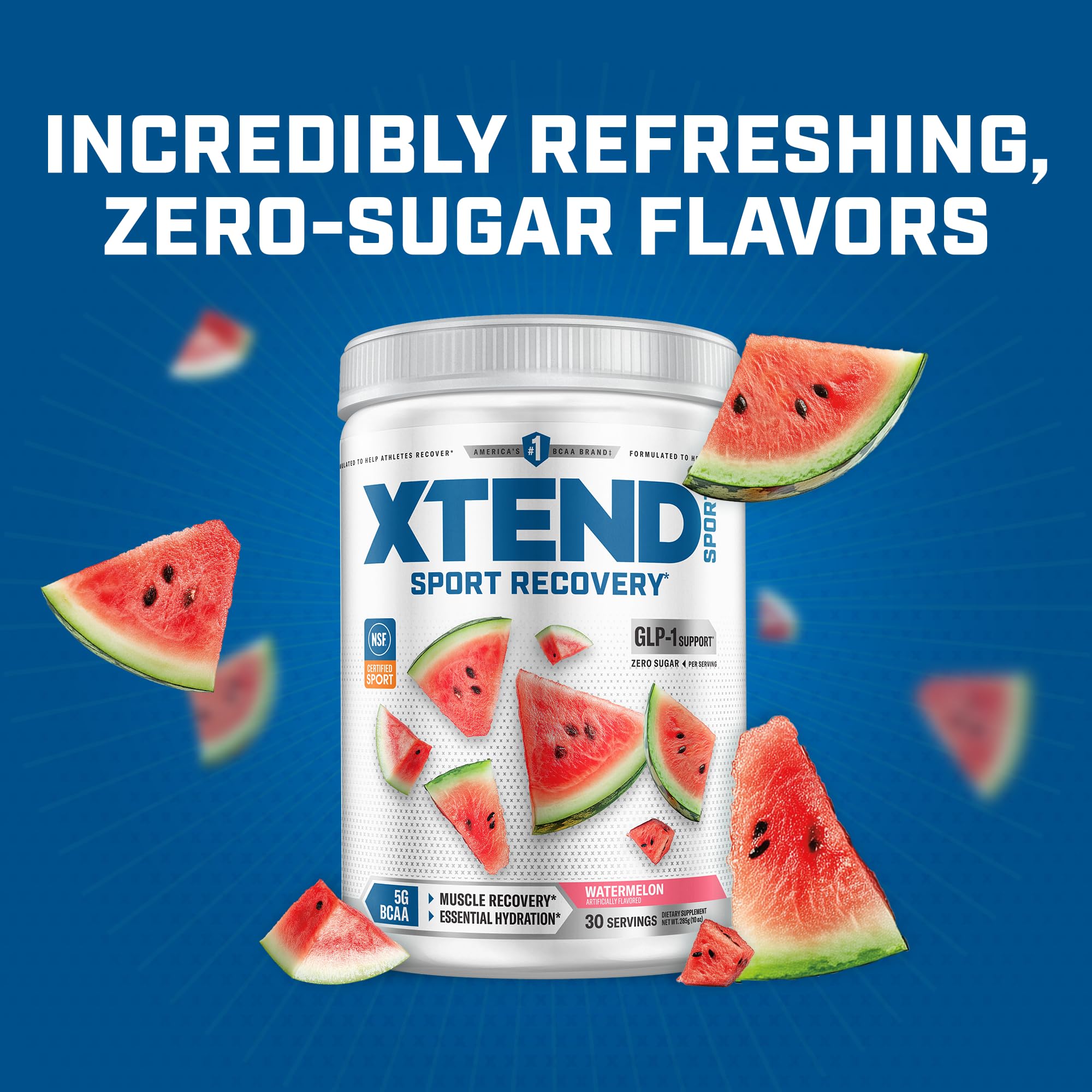 Xtend Sport BCAA Powder Watermelon - Electrolyte Powder for Recovery & Hydration with Amino Acids - 30 Servings Xtend buy supplements canada