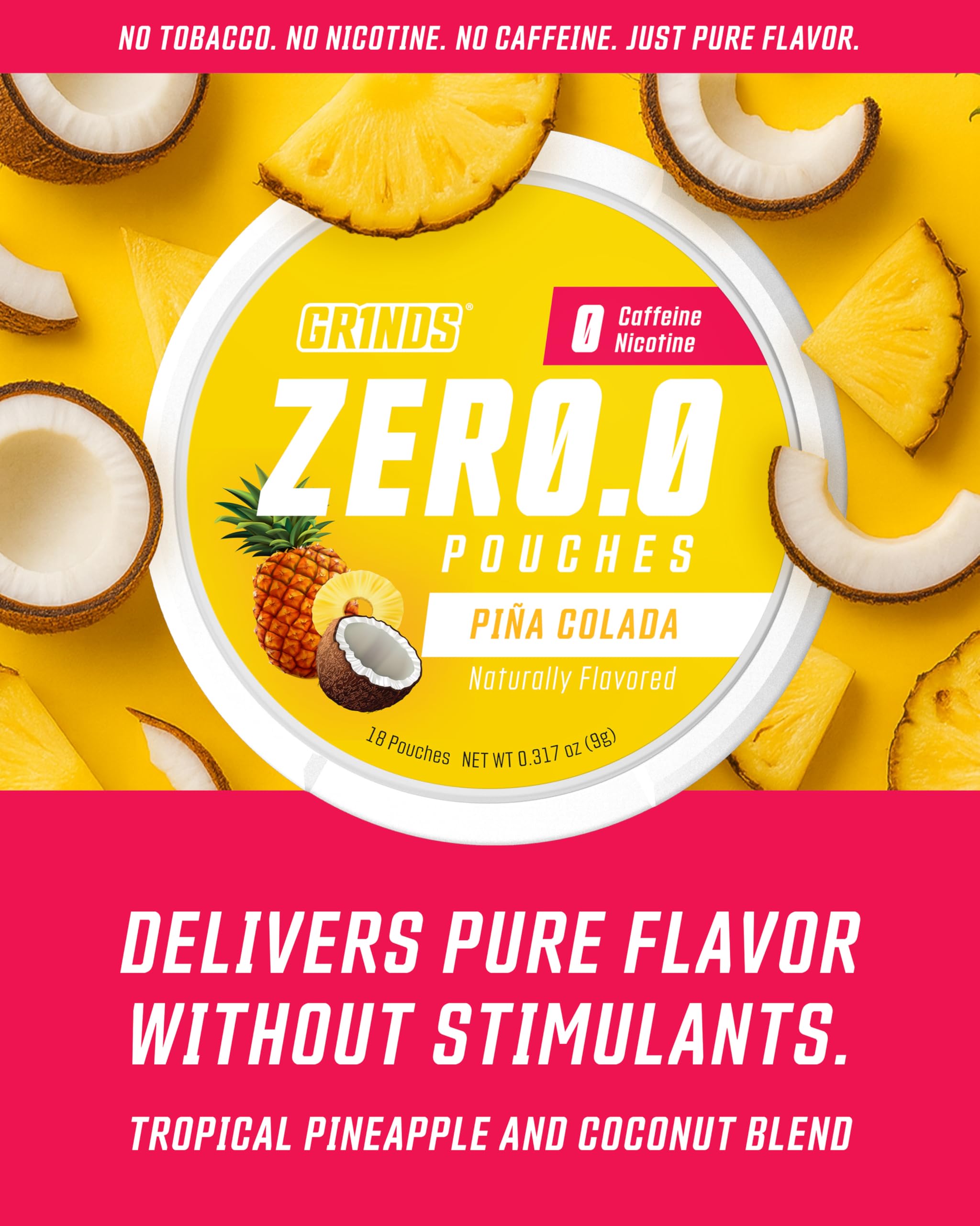 GRINDS Pouches Performance Sampler Pack - Includes Watermelon Energy, Caffeine-Free Piña Colada and Blue Raspberry Nootropic Pouches - Sugar-Free - Zero Calories GRINDS buy supplements canada