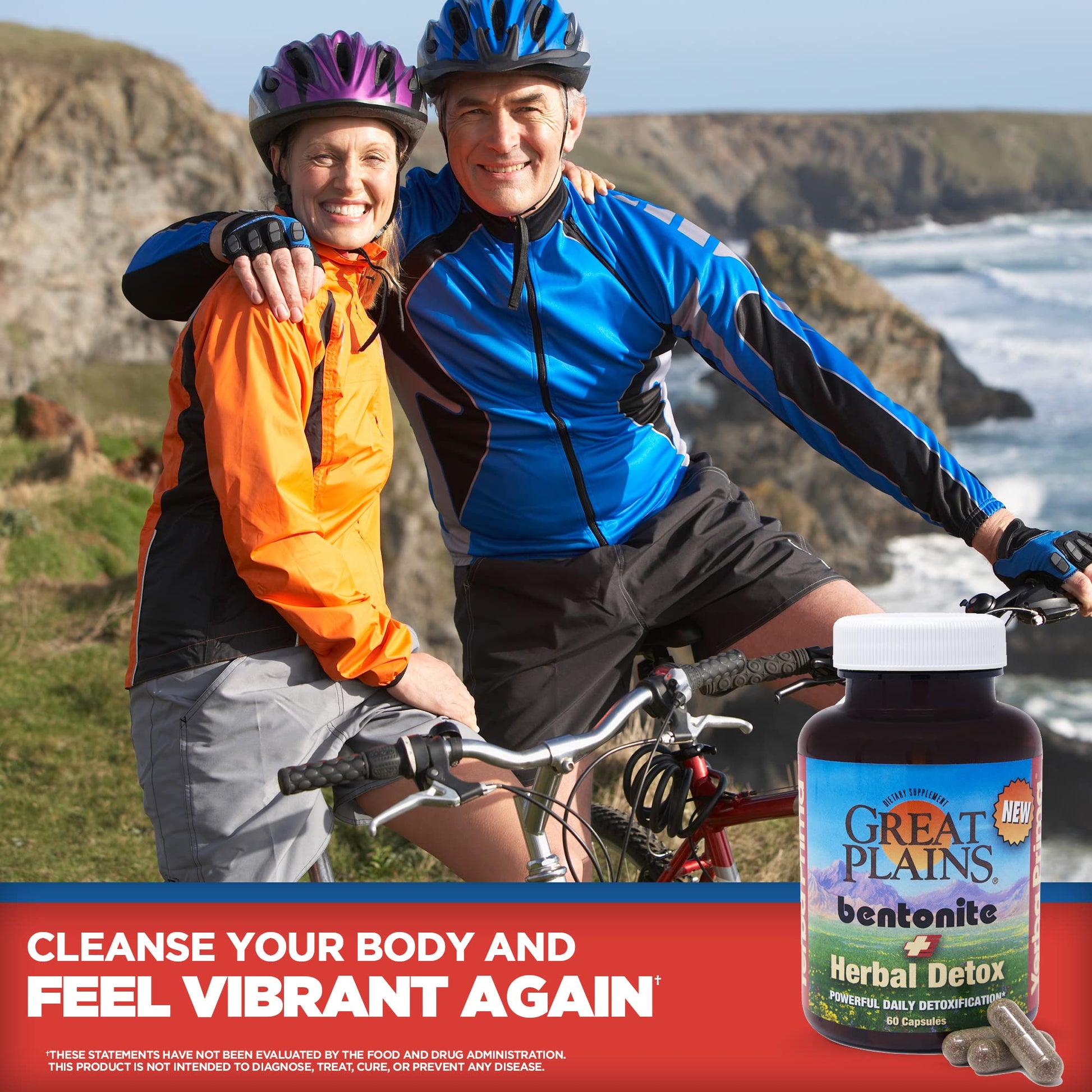 Yerba Prima Bentonite Clay Plus Herbal Detox - 60 Veggie Capsules - Natural Cleansing Supplement Yerba Prima buy supplements canada
