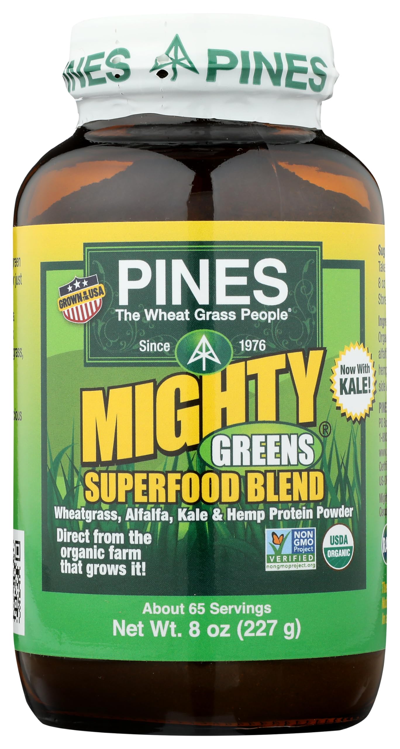 Pines Organic Mighty Greens Superfood Blend, 8 Ounce Pines buy supplements canada