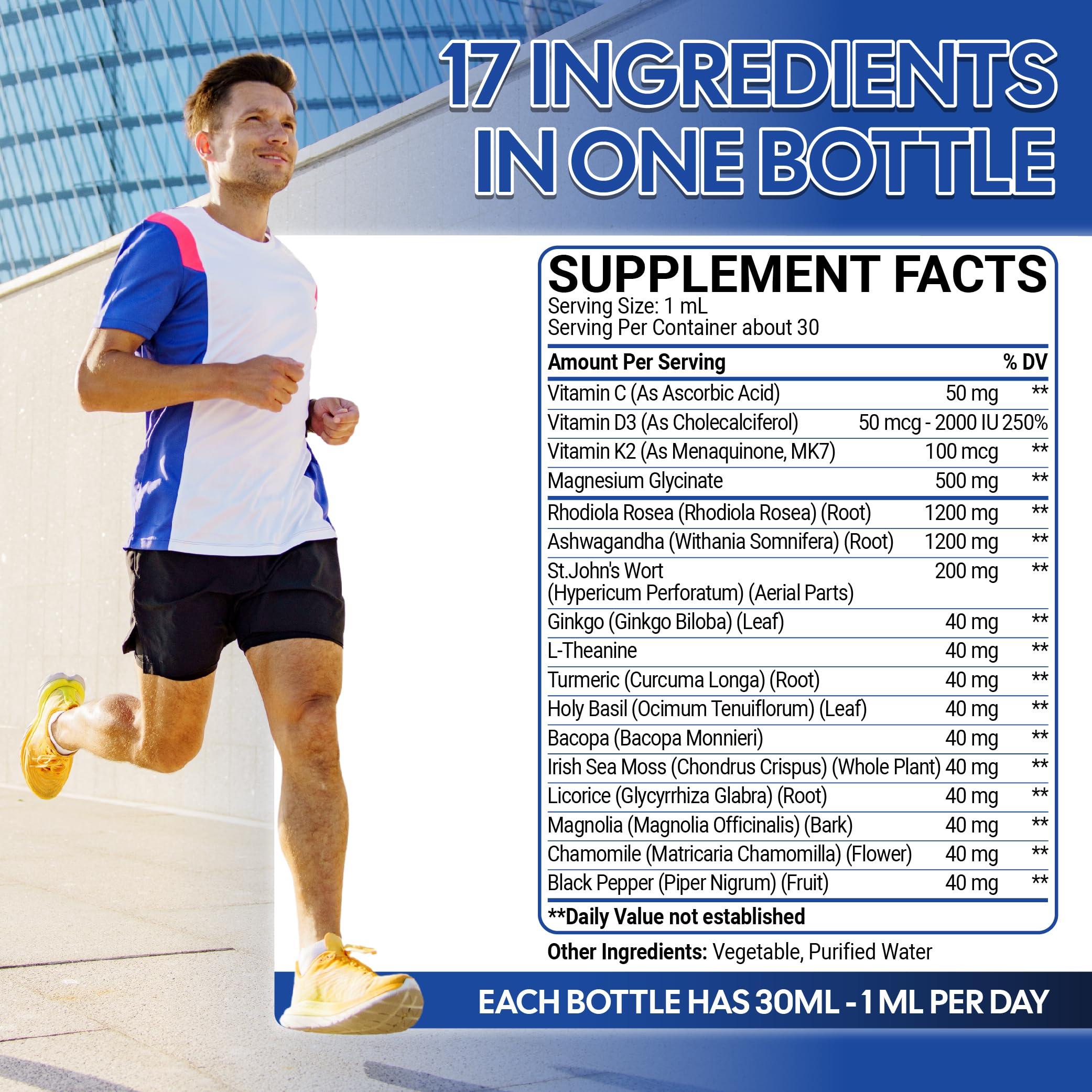 17in1 Rhodiola Rosea Liquid Drops with blend Ashwagandha Magnesium, L-Theanine. Ultra Strength Rhodiola Cortisol Supplement, Rhodiola Root for Support Relaxation, Mood, Energy - 1 FL Oz - 60 Day Mecisco buy supplements canada