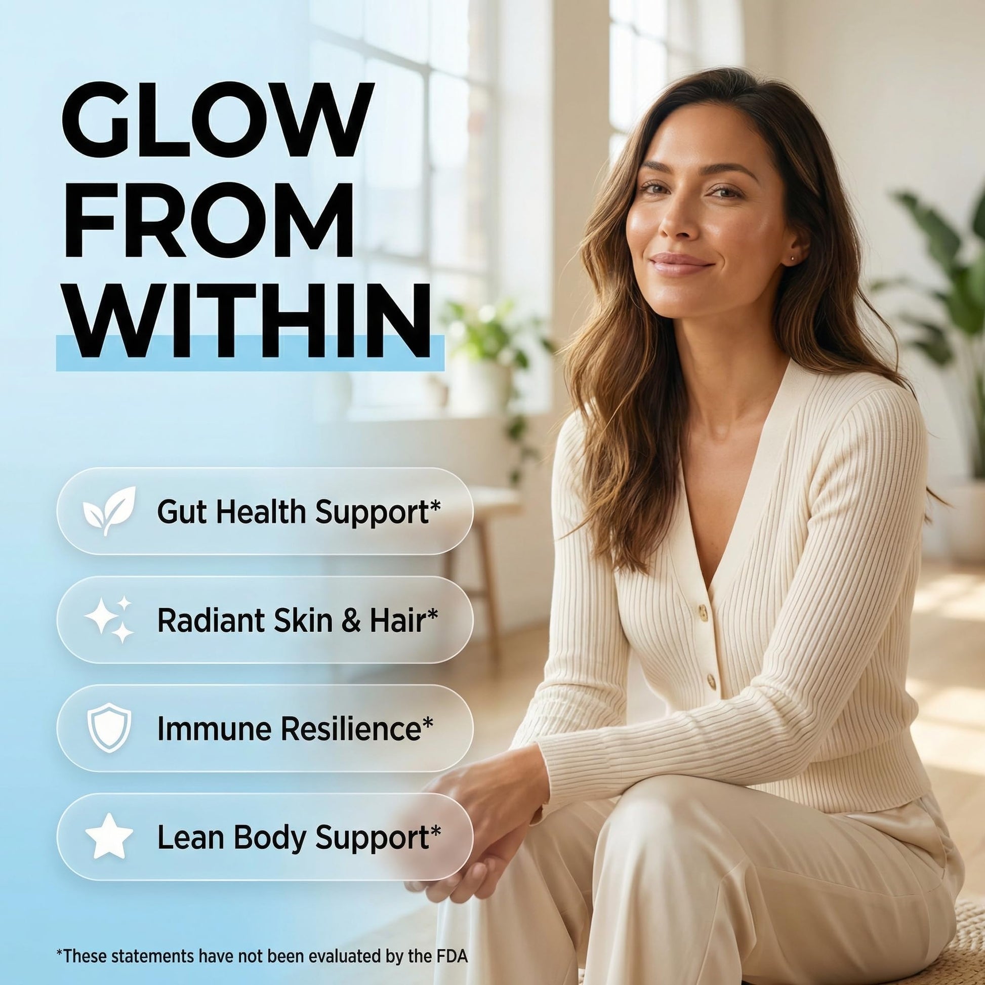 Bovine Colostrum Powder + Collagen Peptides with L-Glutamine L-Lysine Prebiotics Probiotics Digestive Enzymes Vitamin D K2 C Quercetin & Folate | Gut Health Supplement Internal Glow By Clean Nutra Clean Nutraceuticals buy supplements canada