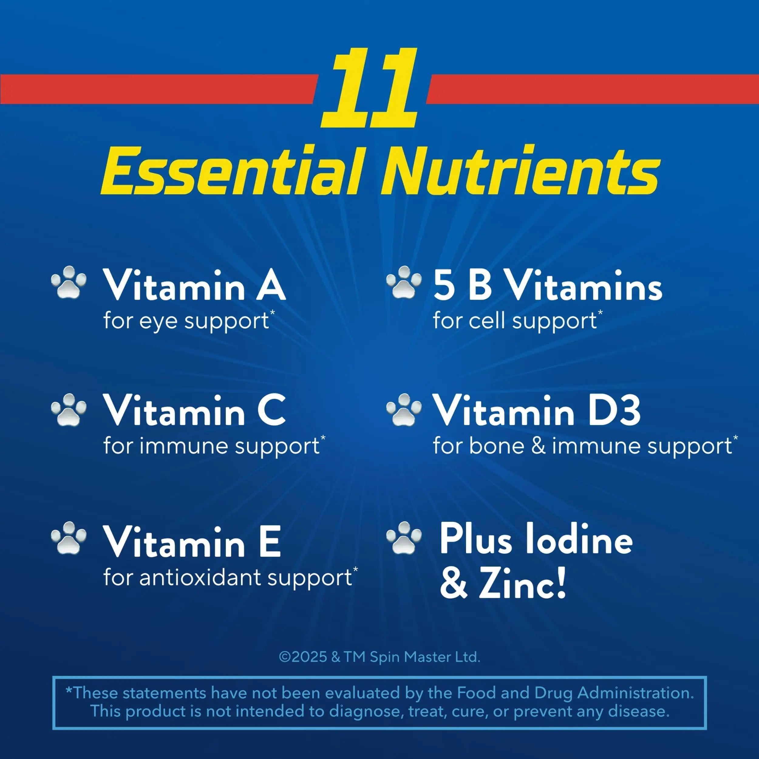 L’il Critters Paw Patrol Gummy Vites Daily Gummy Multivitamin for Kids, Vitamin C, D3 for Immune Support Cherry, Orange Lil Critters buy supplements canada