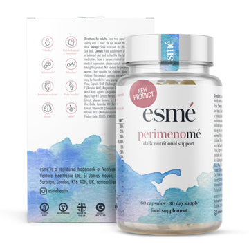 Esme Menopause Supplements Perimenopause Supplements 1 Month Supply - Daily Support for The Early Stage of Menopause – 60 Capsules - Includes Ashwagandha, Vitamins and Red Clover Esme buy supplements canada