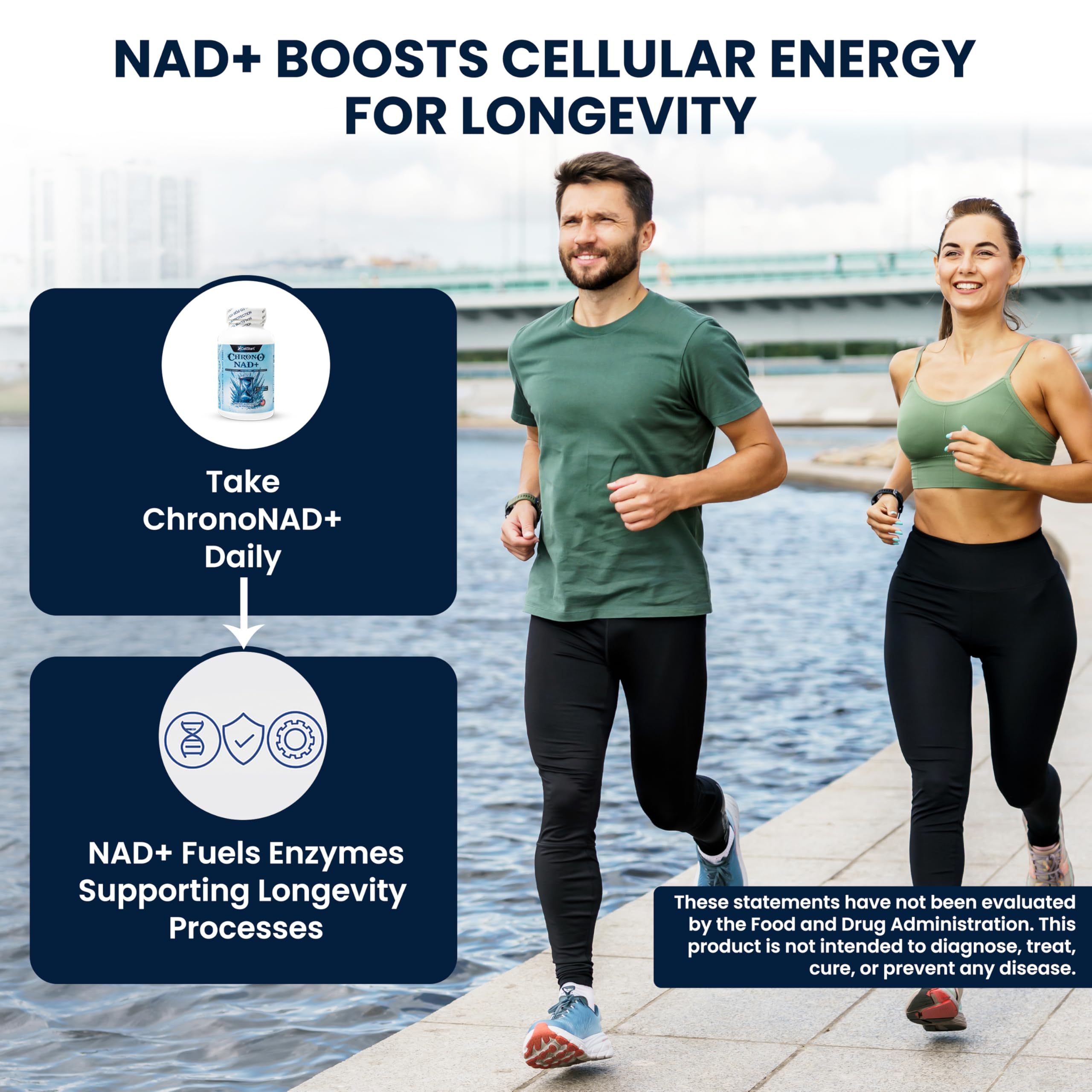CellStart NAD+ Resveratrol Supplement 60 Capsules of 500mg | Anti Aging & Cellular Support Supplements for Women & Men - NAD Supplement Made in USA, (1-Month Supply) CellStart buy supplements canada