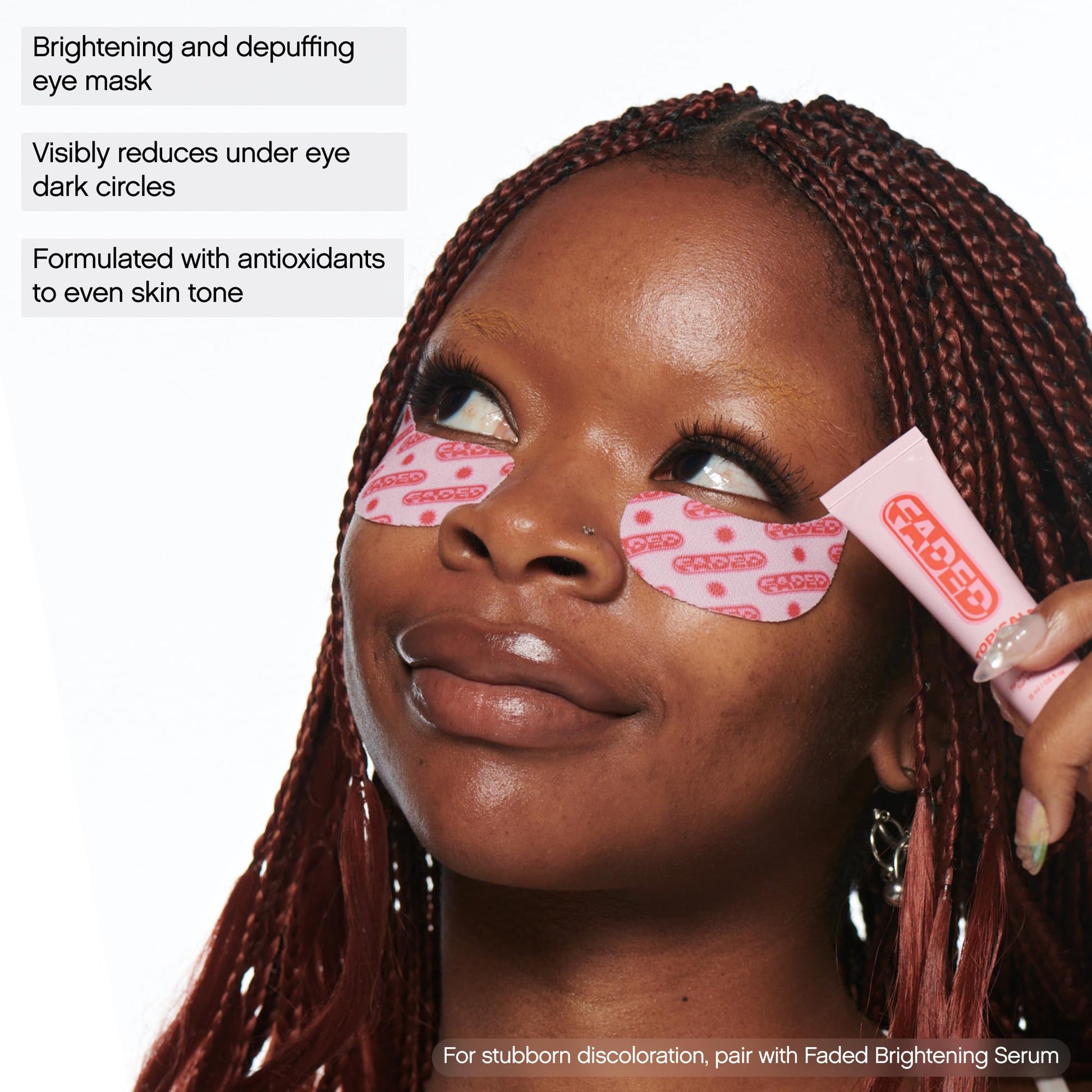 Topicals Faded Brightening Under Eye Masks | Patches to Depuff, Hydrate, Brighten and Cool | Reduce Dark Circles and Fine Lines | Contains Kojic Acid, Caffeine and Niacinamide (Set of 6) Topicals buy supplements canada