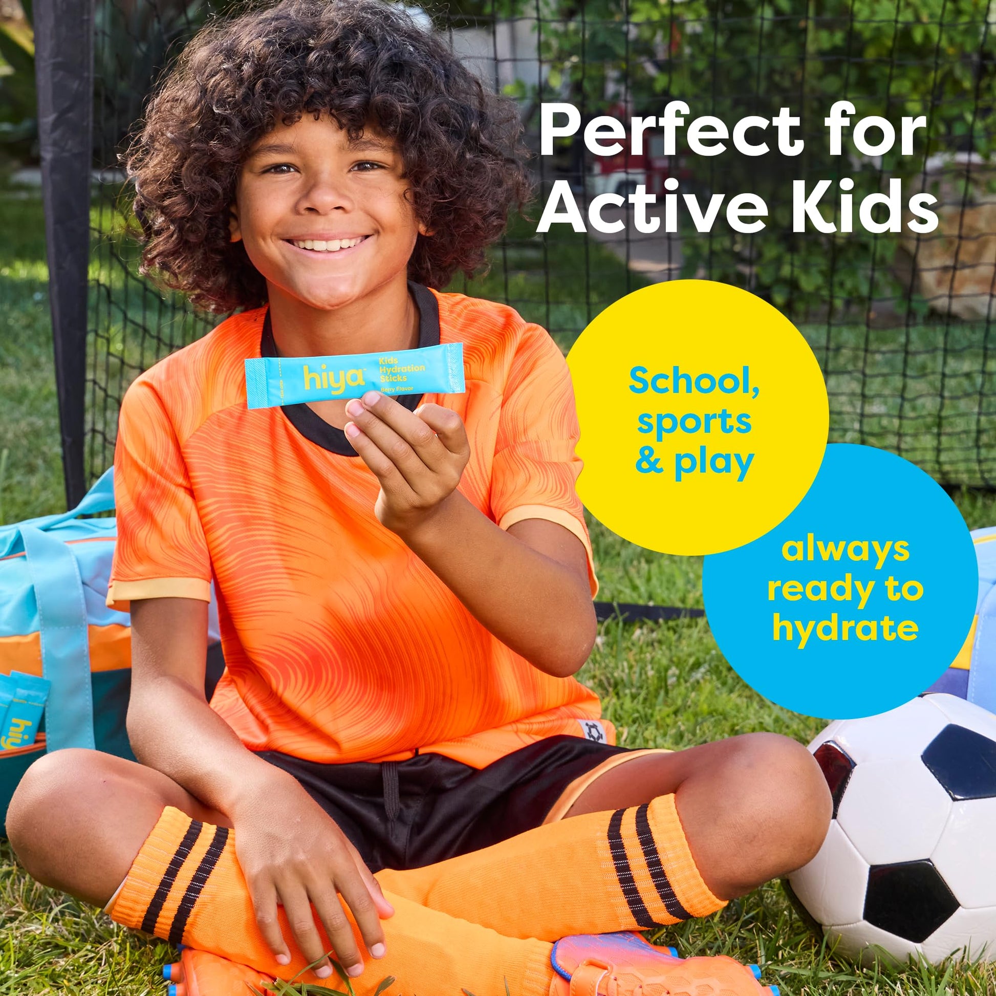 Hiya Kids Hydration with Electrolytes - Zero Added Sugar Berry Flavored Kids Hydration Packets - 15 Sticks - Travel-Friendly Drink Mix for Children Ages 2+ HIYA buy supplements canada