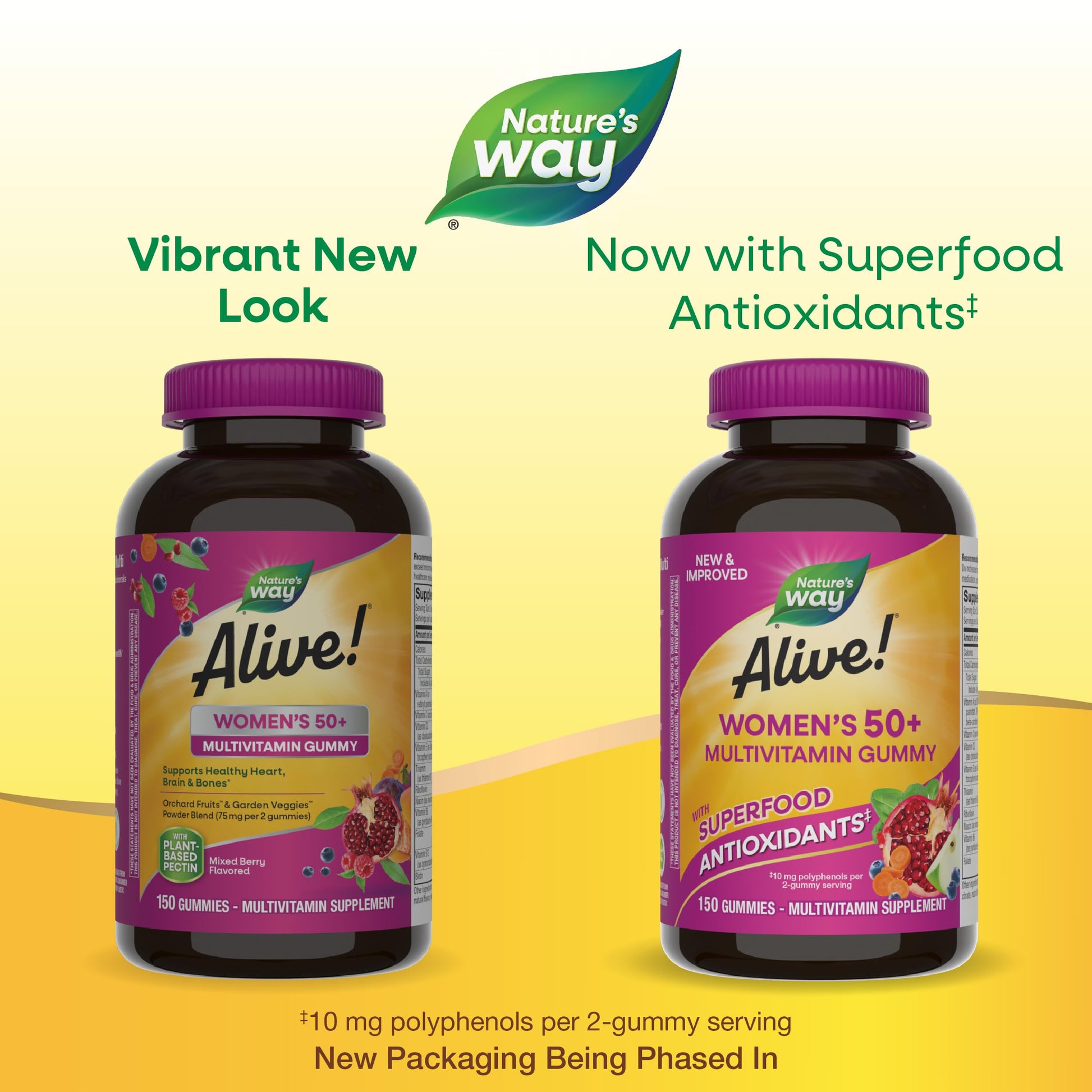 Nature's Way Alive! Women's 50+ Daily Gummy Multivitamins, Women's Supplements, Supports Healthy Heart, Brain & Bones Nature's Way buy supplements canada