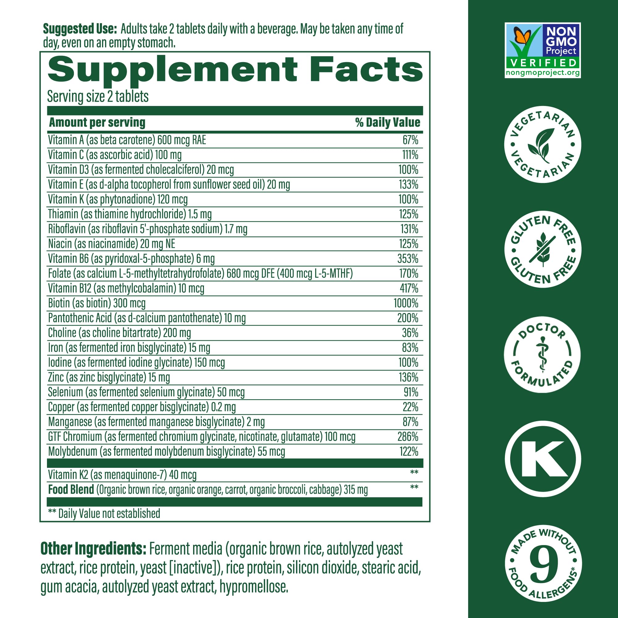 MegaFood Women's Advanced Multivitamin for Women - Doctor-Formulated With Iron, Choline, Vitamin D, Vitamin C & Zinc - Brain Health MegaFood buy supplements canada