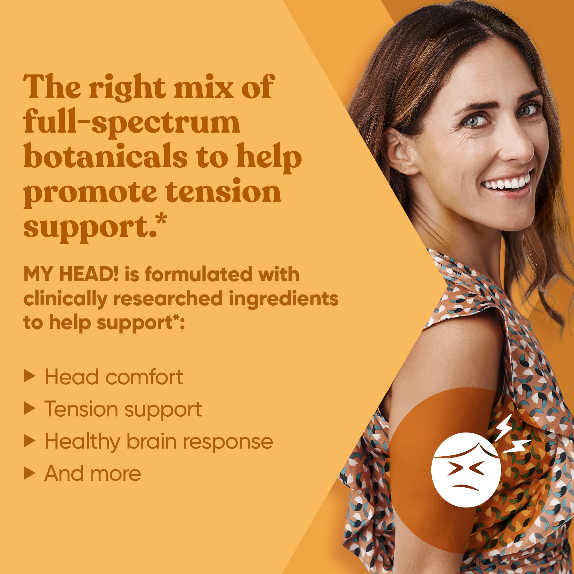 My Head! Headache Vitamins – Sensitivity, Tension, Comfort, Healthy Head Function for A Clear Mind – Fast acting Magnesium, Feverfew, Boswellia, Vitamin D, Ginger, & More – 60 Soft Capsules Eu Natural buy supplements canada