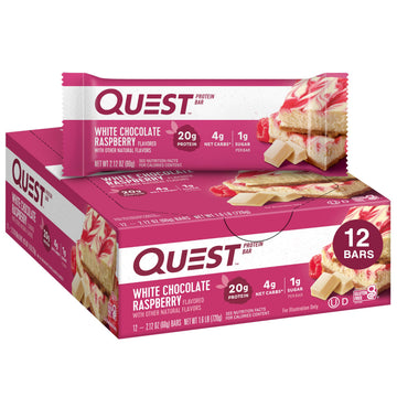 Quest Nutrition White Chocolate Raspberry Protein Bars, High Protein, Low Carb, Gluten Free Quest Nutrition buy supplements canada
