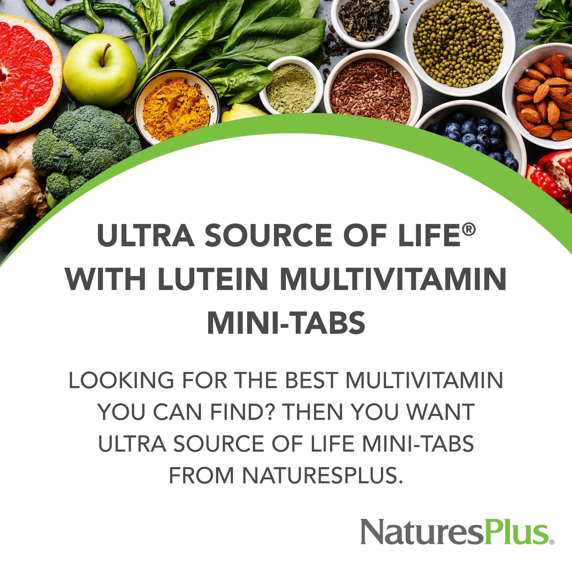 NaturesPlus Ultra Source of Life Multivitamin - 180 Mini-Tablets - with Whole Foods, Herbs, Lutein & Enzymes - Vegetarian, Gluten Free - 30 Servings NaturesPlus buy supplements canada