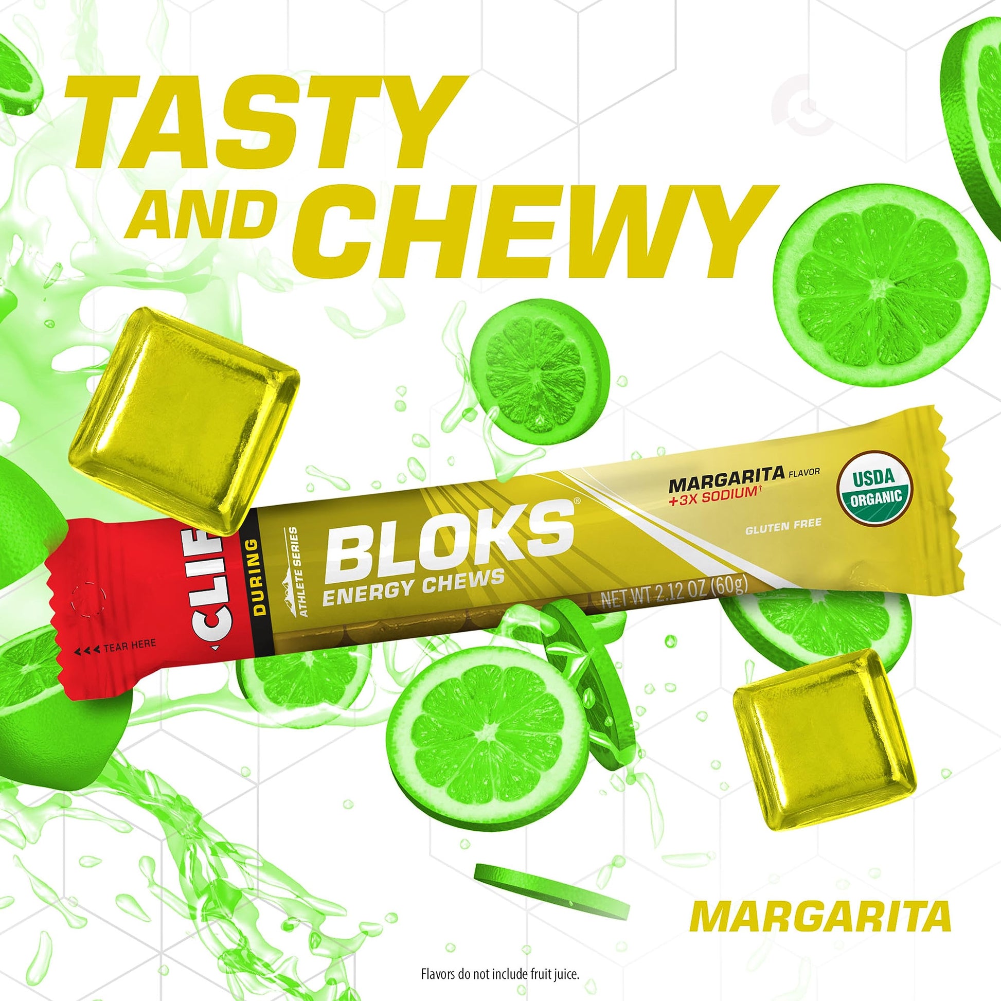 CLIF BLOKS - Margarita Flavor with 3X Sodium - Energy Chews - Non-GMO Clif Bar buy supplements canada