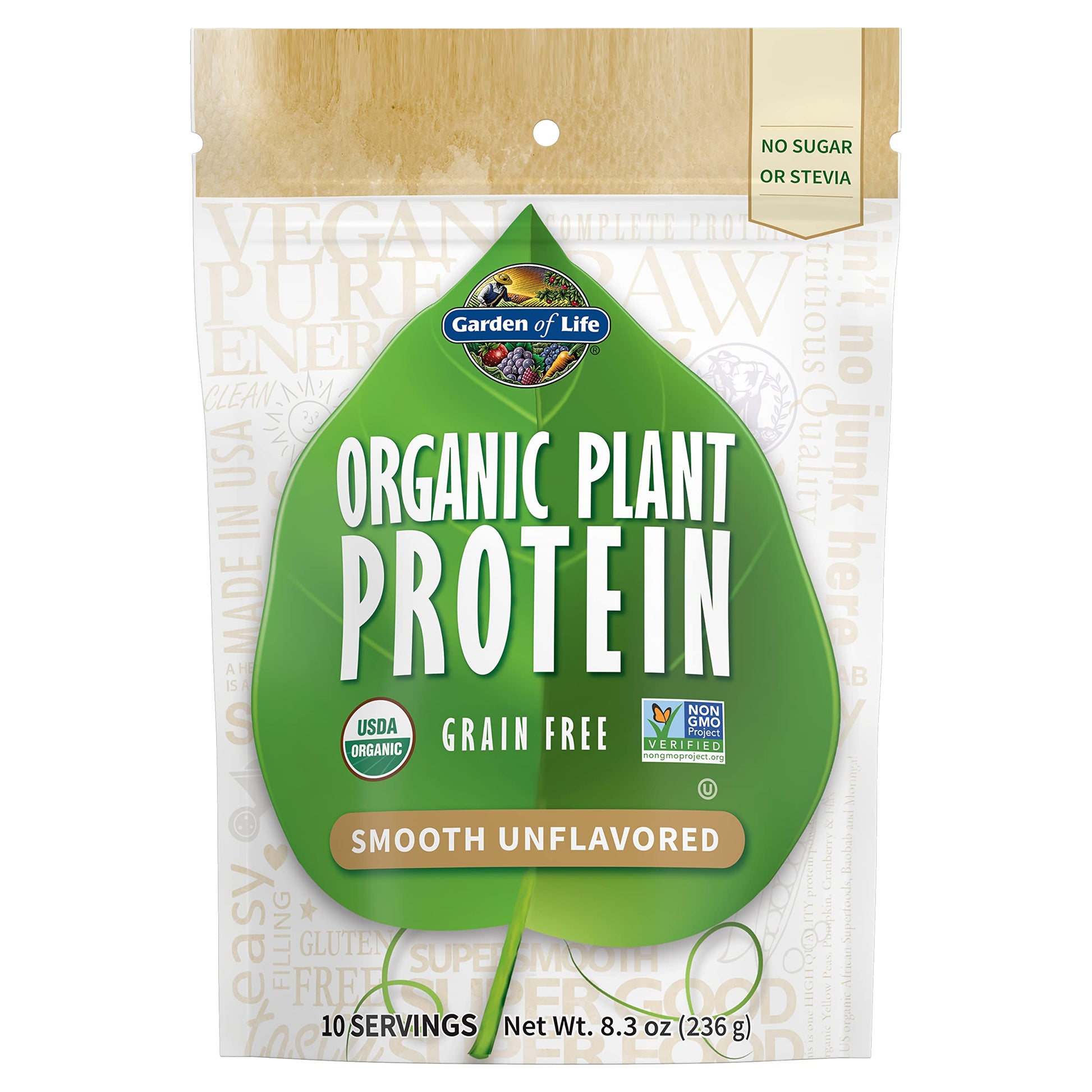 Garden of Life Organic Plant Based Protein Powder - Smooth Unflavored - Vegan Garden of Life buy supplements canada