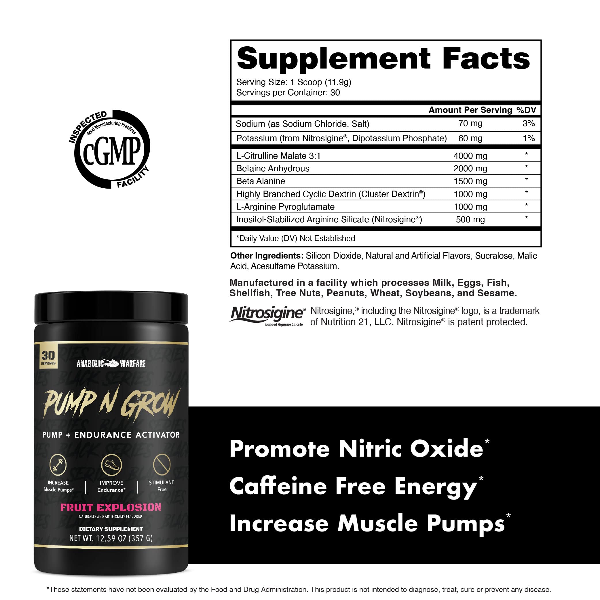 Anabolic Warfare Pump-N-Grow Muscle Pump Supplement Caffeine Free Pre Workout Anabolic Warfare buy supplements canada