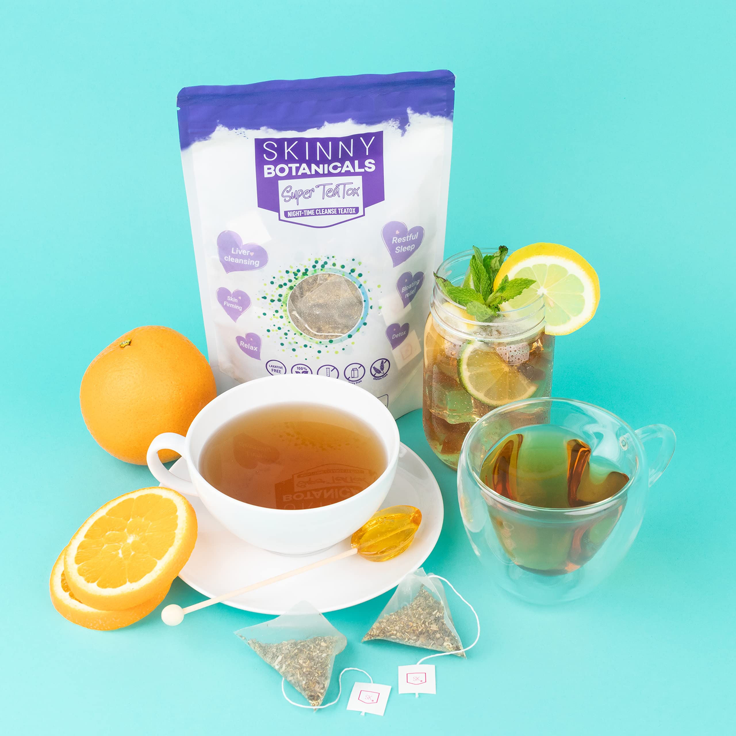 Skinny Botanicals Evening Detox Tea for Body Cleanse All Natural - Laxative-Free Skinny Botanicals buy supplements canada