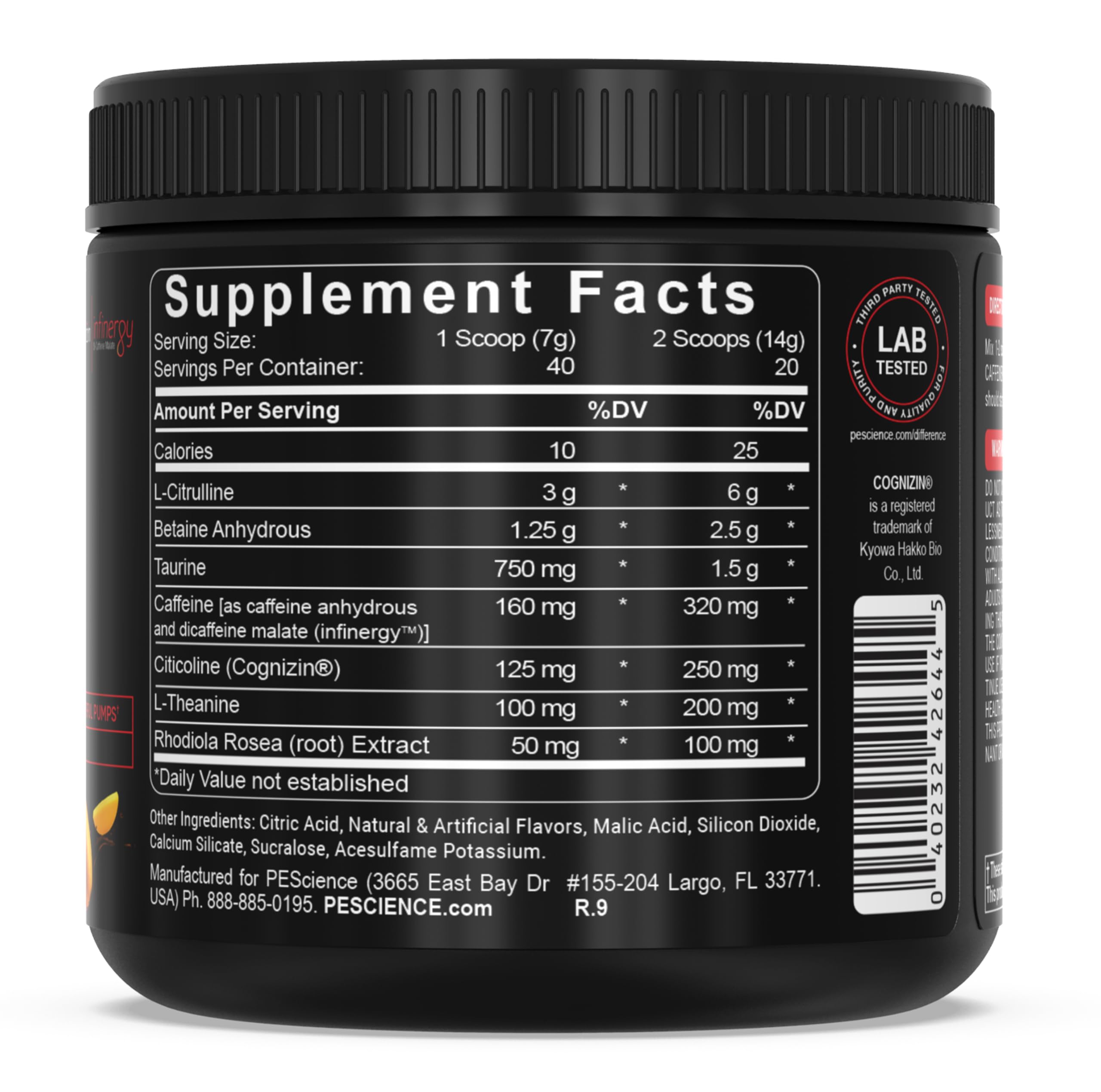 PEScience Prolific Pre Workout Powder for Men & Women with L-Citrulline Nitric Oxide Booster, Energy Powder & Nootropic for Focus – Preworkout Without Beta Alanine – 40 Scoops, Mango Splash PEScience buy supplements canada