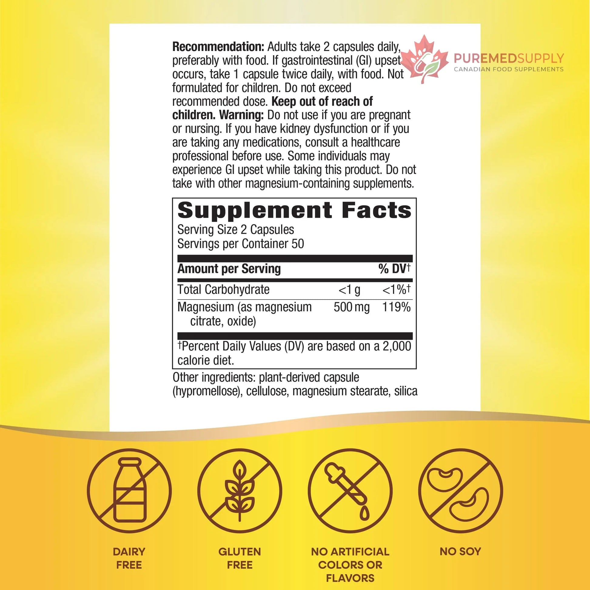 Nature's Way Magnesium Complex, Supports Muscle Relaxation*, Muscle Function*, Promotes a sense of Calm*, Magnesium Citrate and Oxide, 100 Capsules Nature's Way buy supplements canada